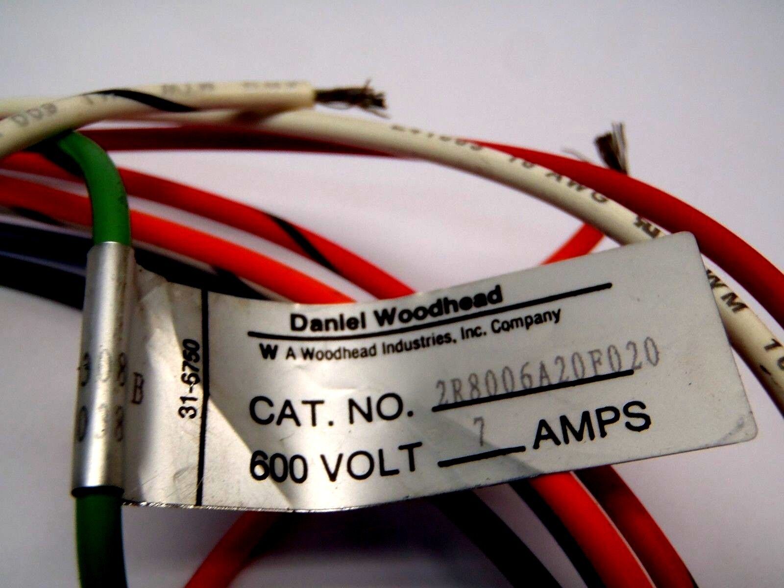 Brad Harrison/ Daniel Woodhead 2R8006A20F020 Mini-Change 8P Male Straight Cord - Used - Maverick Industrial Sales
