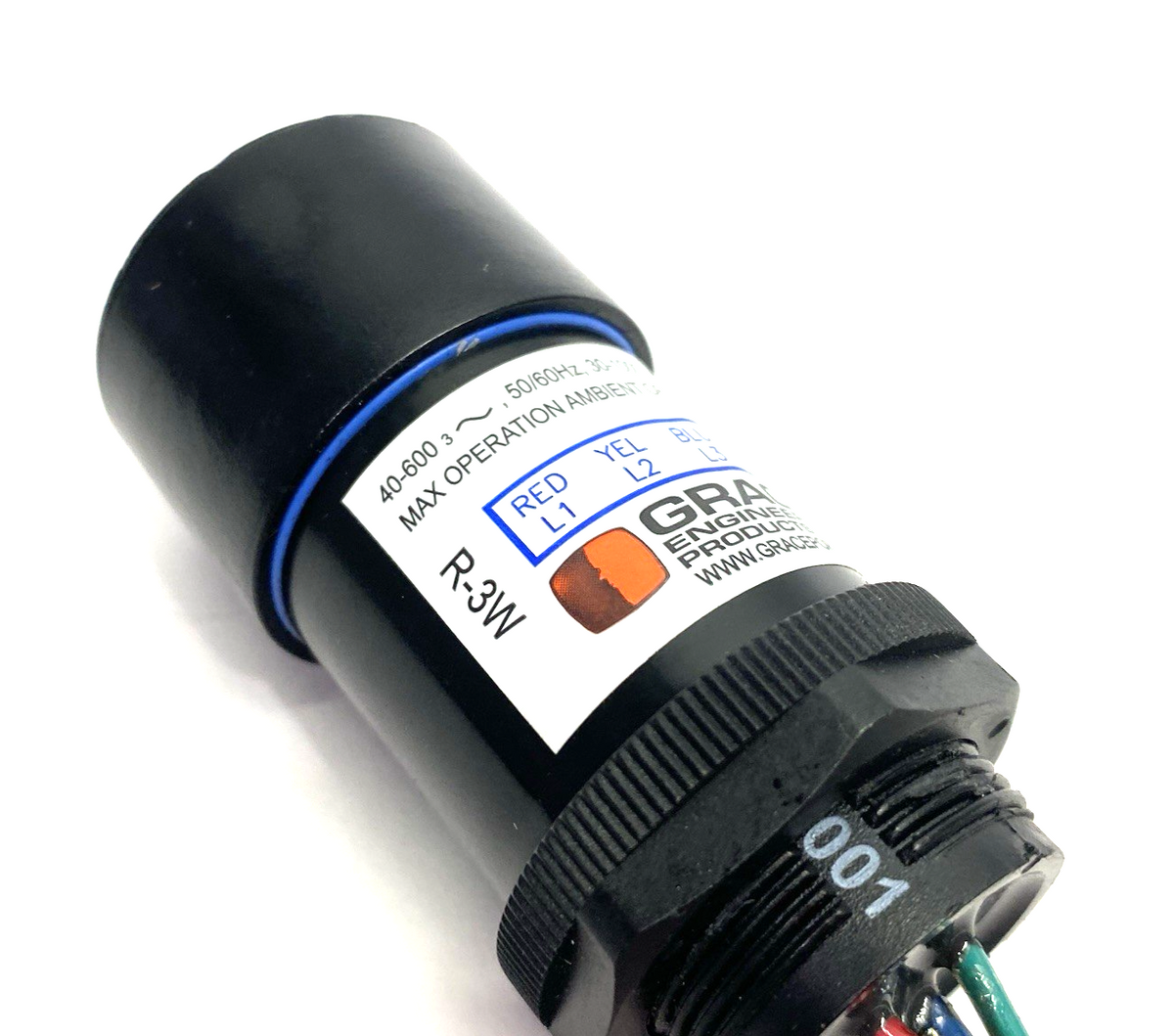 Grace Technologies R-3W SafeSide Through-Hole Voltage Indicator LEAD WIRES CUT - Maverick Industrial Sales