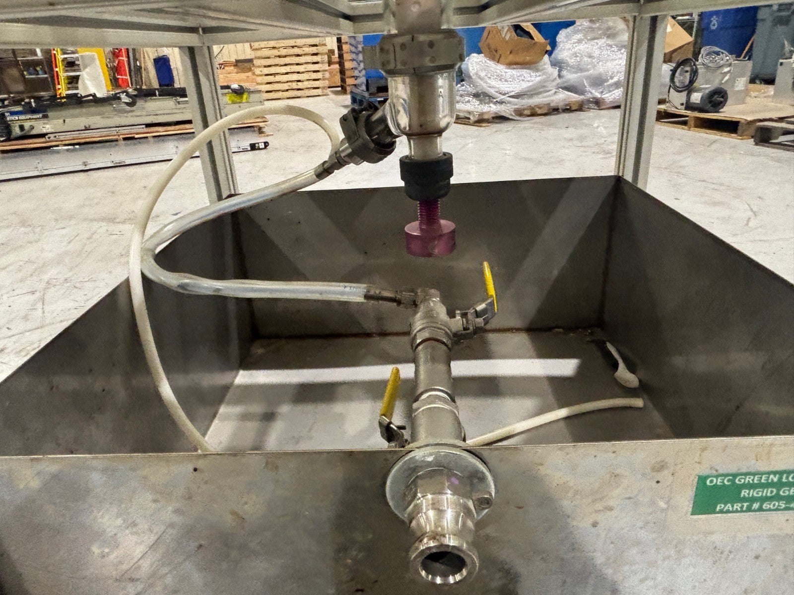 72L | Chemglass Lab Reactor Flask with varios fixtures and attachments, 72 Liter - Used - Maverick Industrial Sales