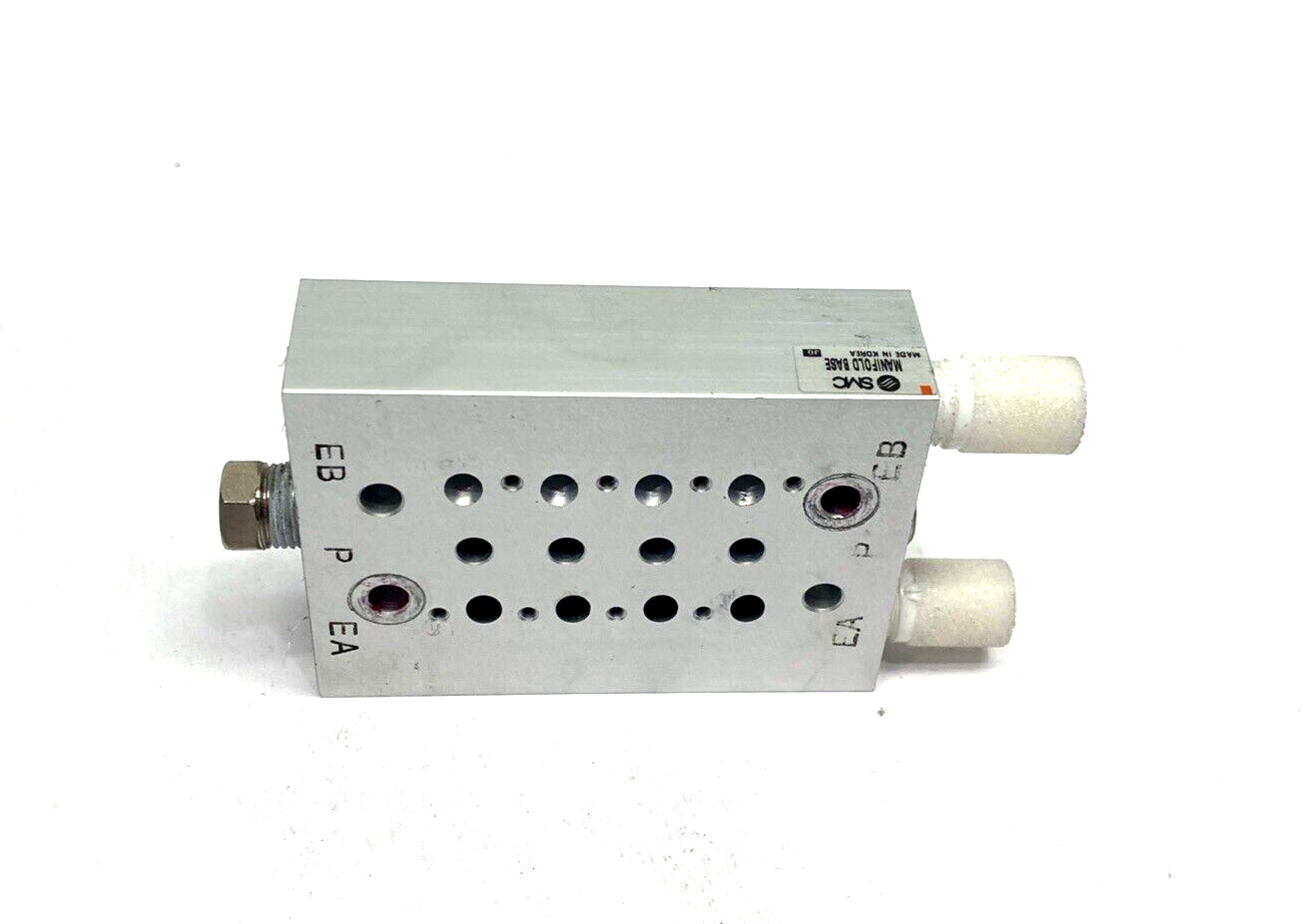 SMC SS5Y3-20-04-00N Valve Manifold Base, 4-Station - Maverick Industrial Sales