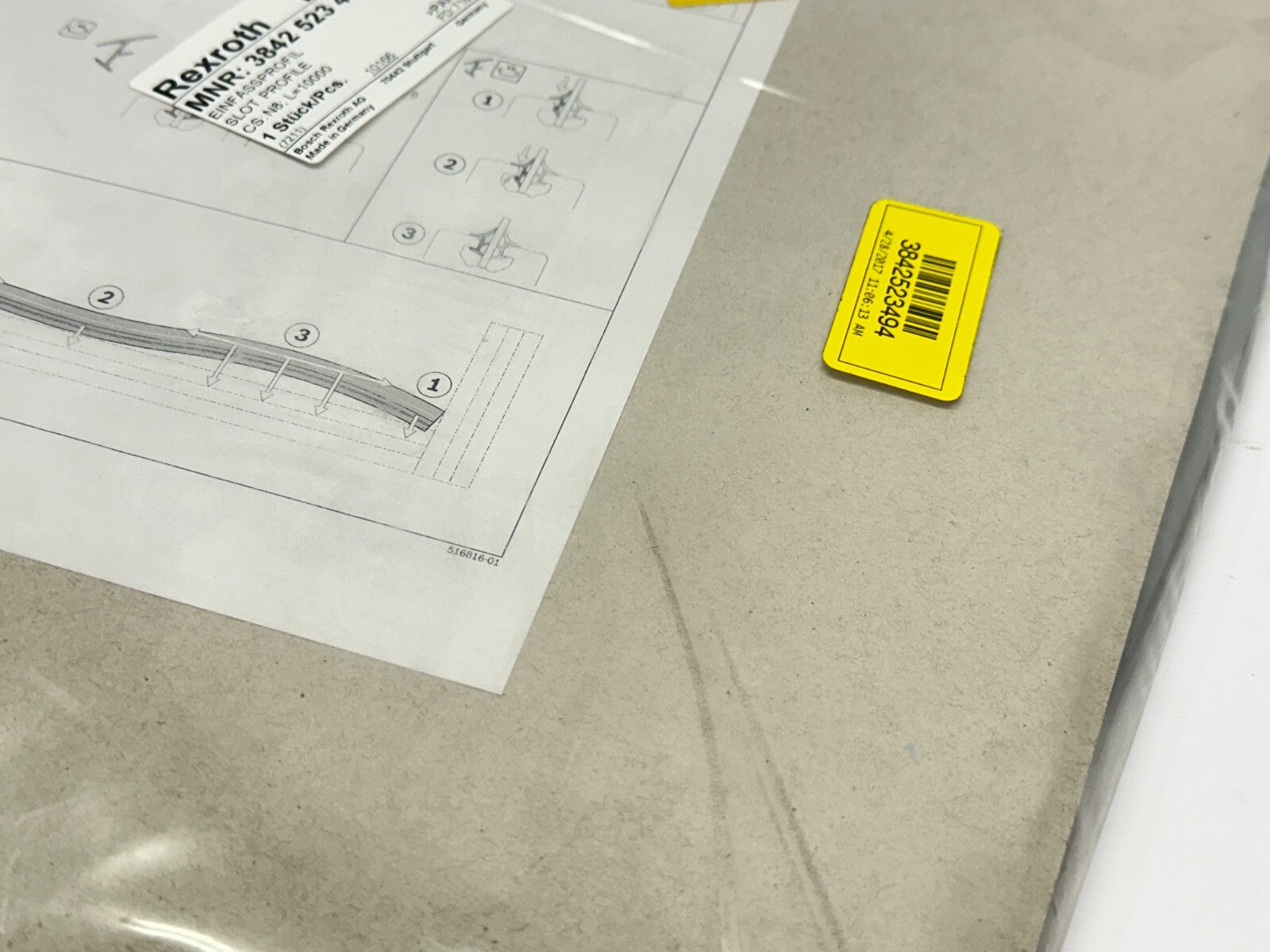 Bosch Rexroth 3842557604 Slot Profile N8 L=10000 - Maverick Industrial Sales