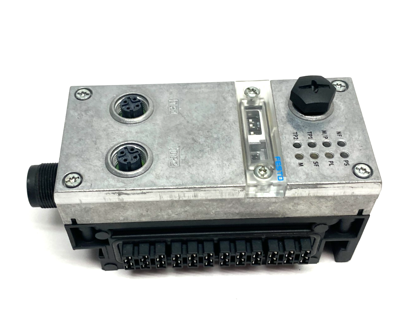 Festo CPX-FB33 Bus Node 548755, CPX-GE-EV-S Interlink Block 195746 CRACKED - Maverick Industrial Sales