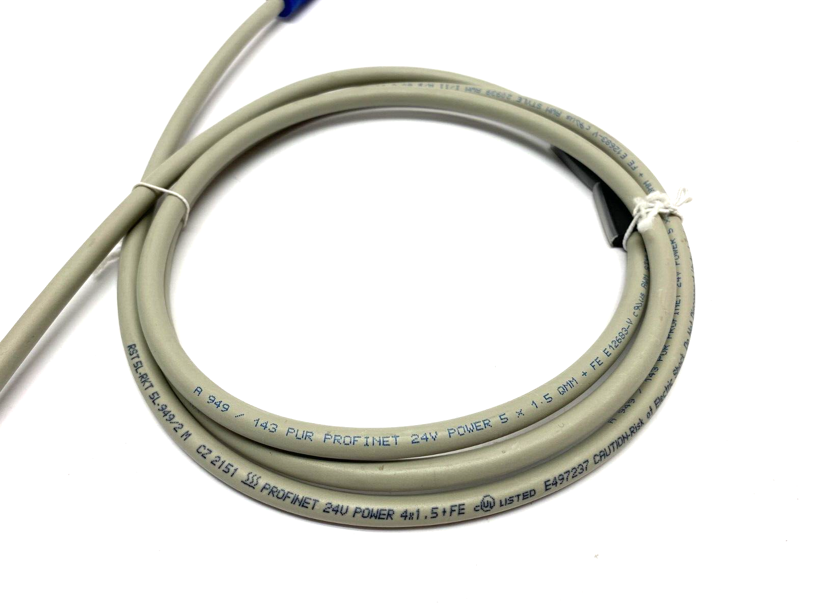 Lumberg Automation RST 5L-RKT 5L-949/2M ProfiNet Cable Assembly Double Ended 24V - Maverick Industrial Sales