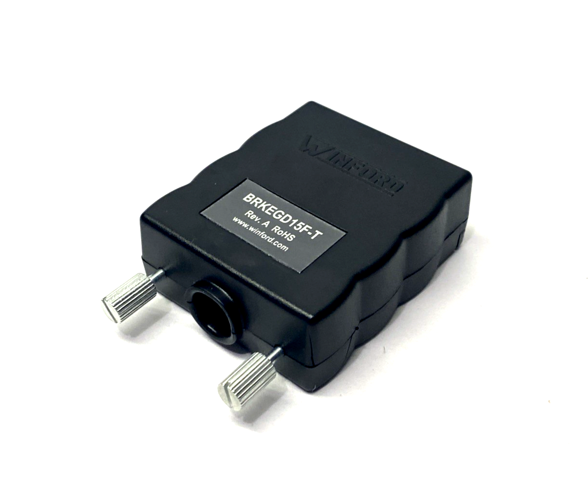 BRKEGD15F-T | Winford Rev. A DB15 Female Breakout Board DSUB Connector & Enclosure - New – Open box - Maverick Industrial Sales