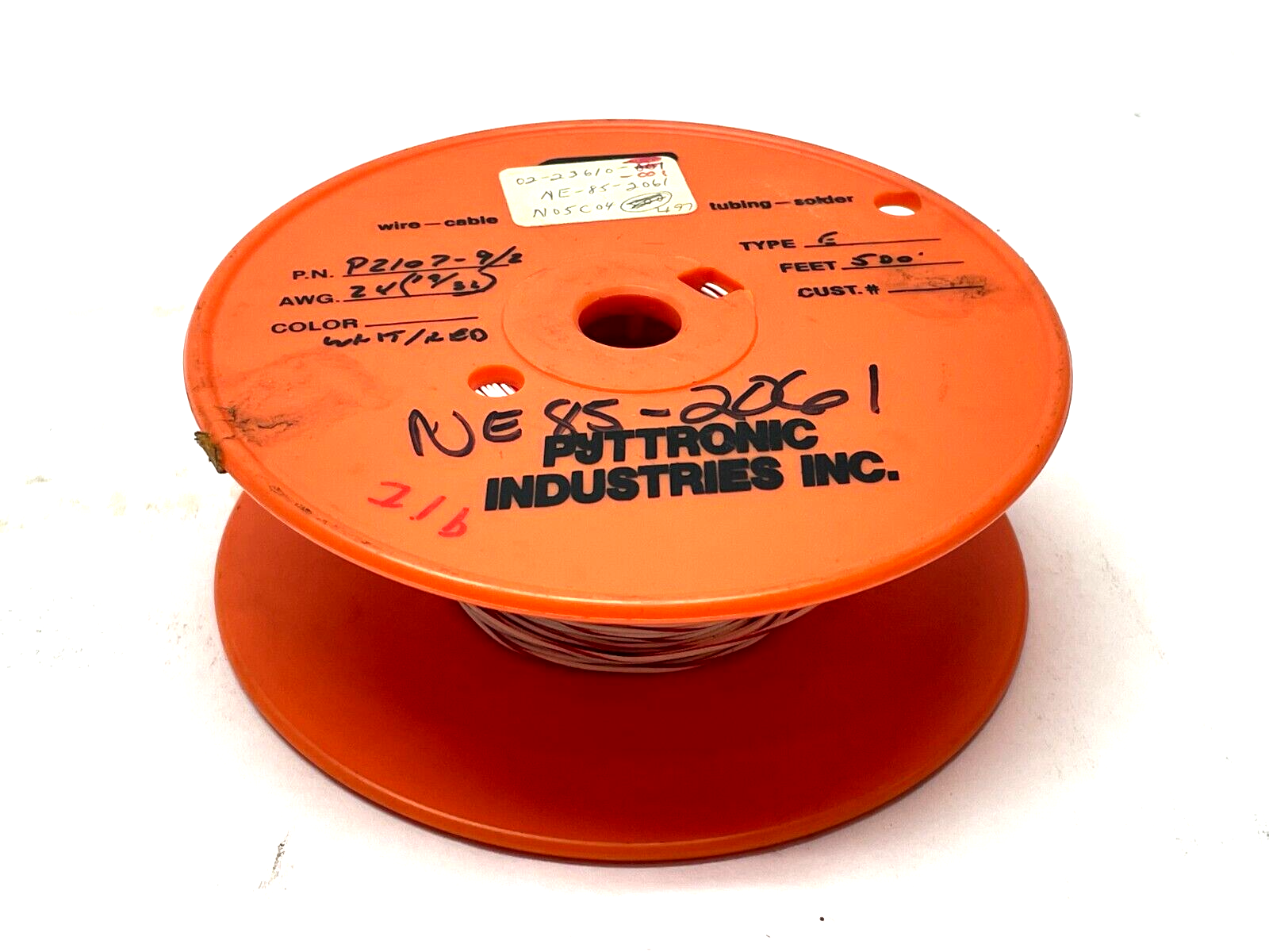 Pyttronic Industries P2107-9/2 Hook-Up Wire 24AWG 1LB SPOOL - Maverick Industrial Sales