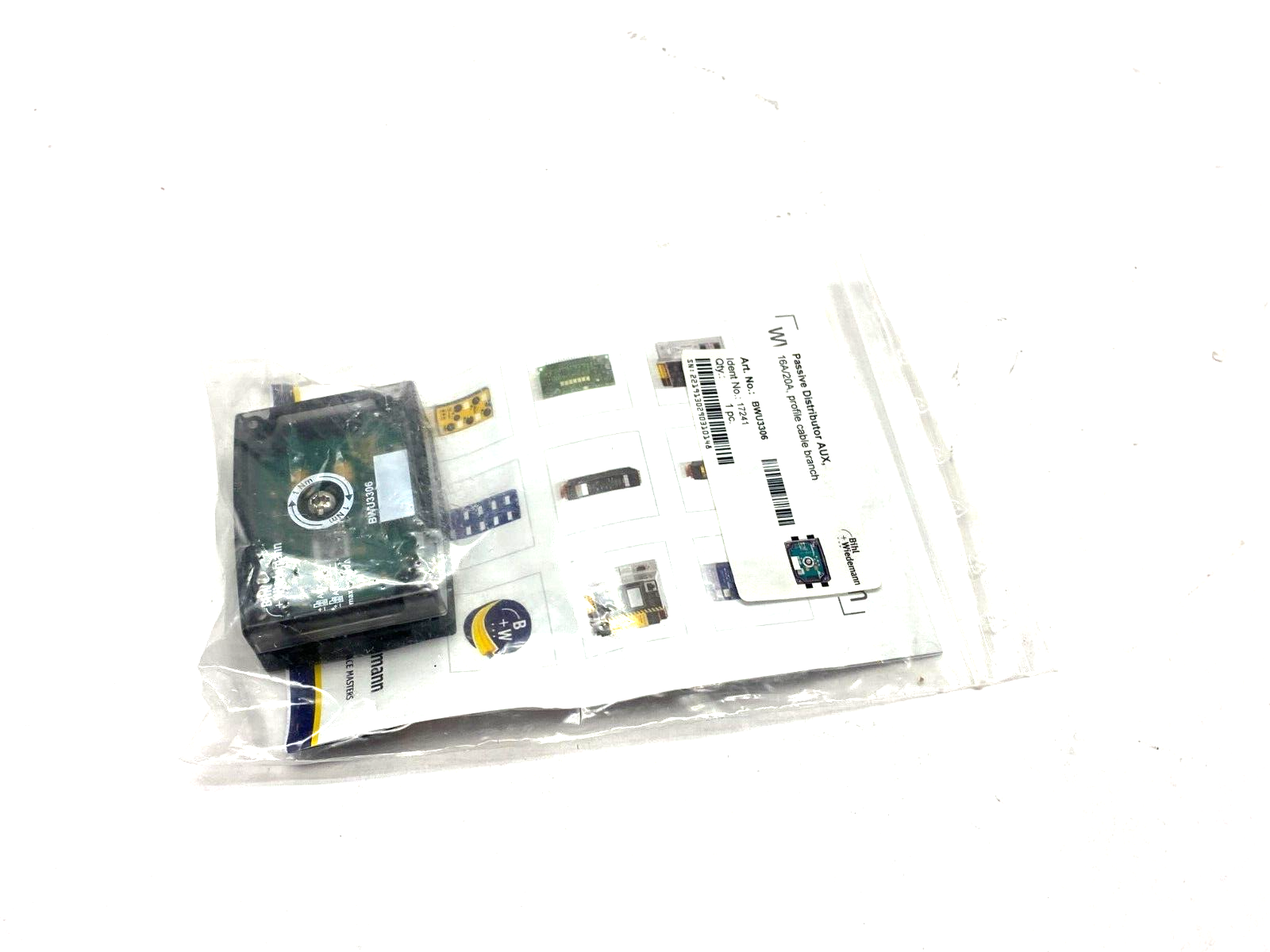 Bihl+Wiedemann BWU3306 Passive Distributor 16A/20A Profile Cable Branch 17241 - Maverick Industrial Sales