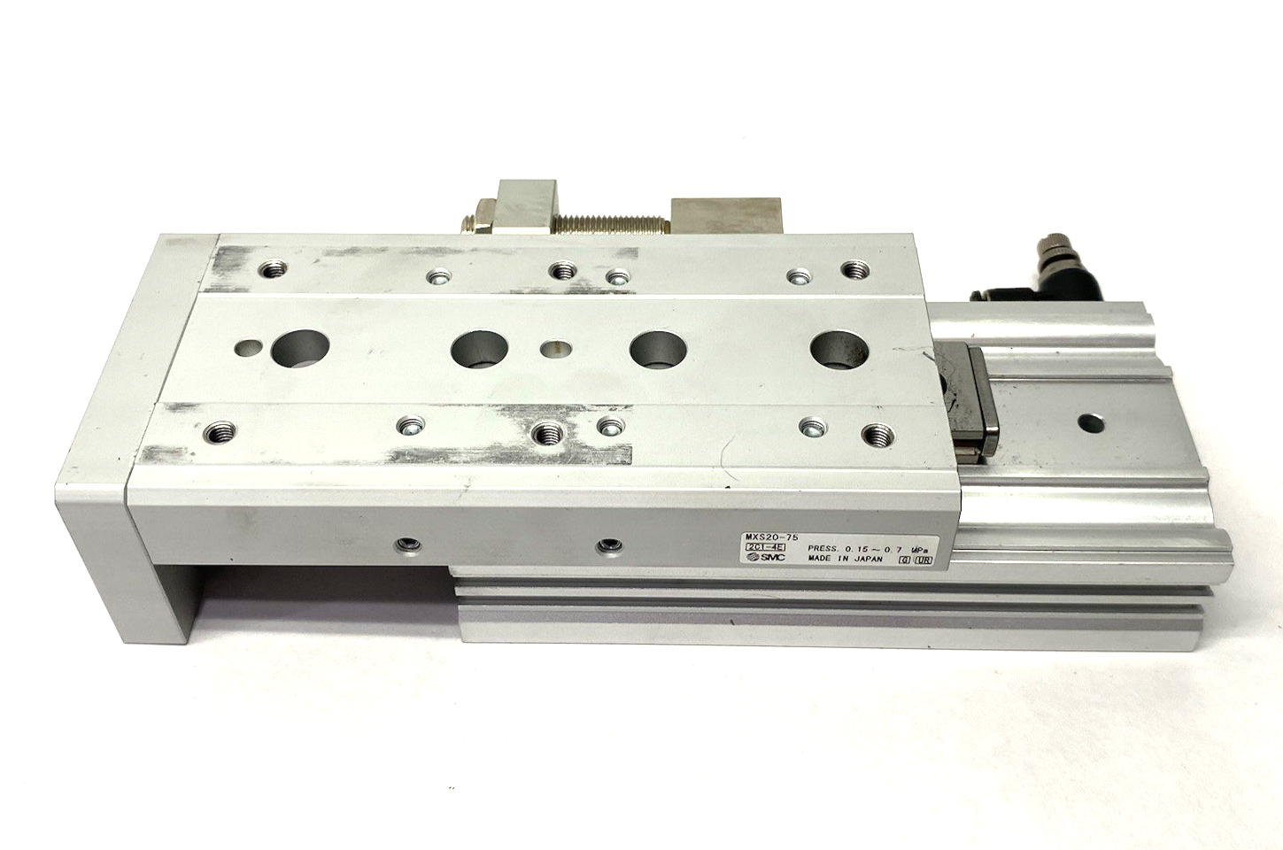SMC MXS20-75 Guided Slide Table Cylinder, 20mm Bore, 75mm Stroke Adjustable - Maverick Industrial Sales