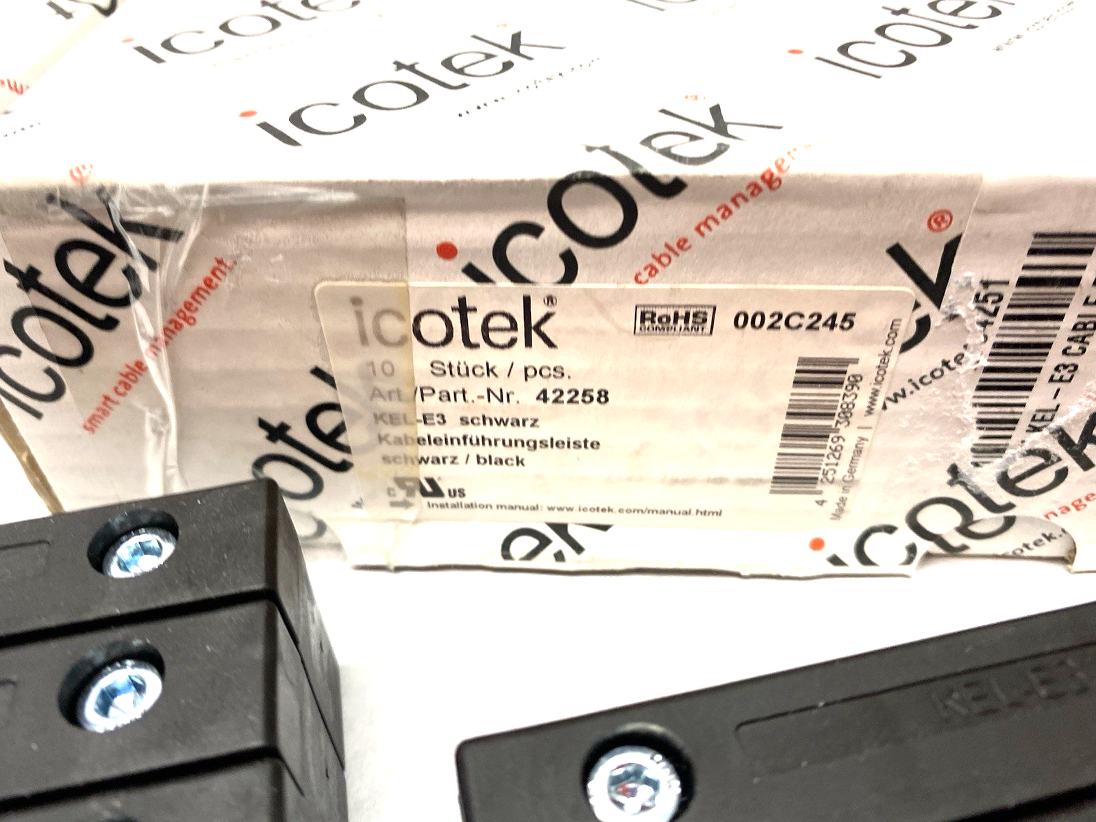 42258 | Icotek Split Multi-Cable Entry Transit Frame KEL-E3 BOX OF 10 - New Other - Maverick Industrial Sales