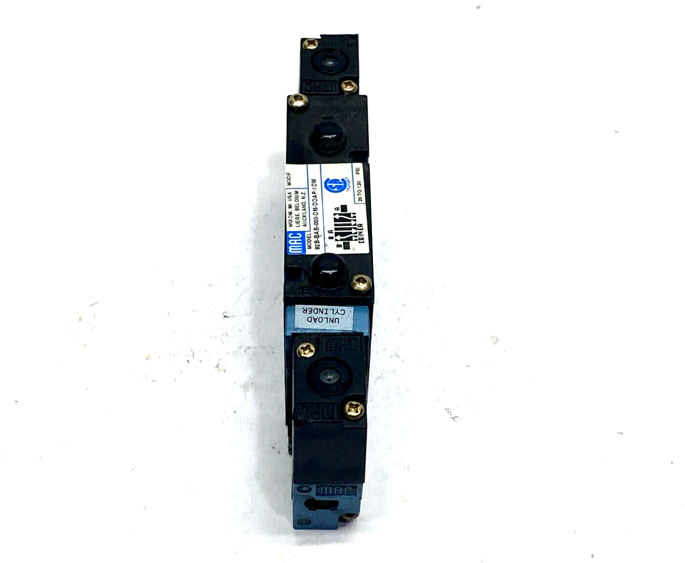 92B-BAB-000-DM-DDAP-1DM | Mac Valves Solenoid Valve - Used - Maverick Industrial Sales