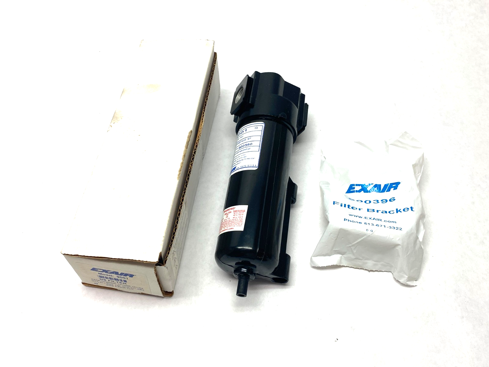 Exair 9001 Filter 3/8" NPT w/ Bracket - Maverick Industrial Sales