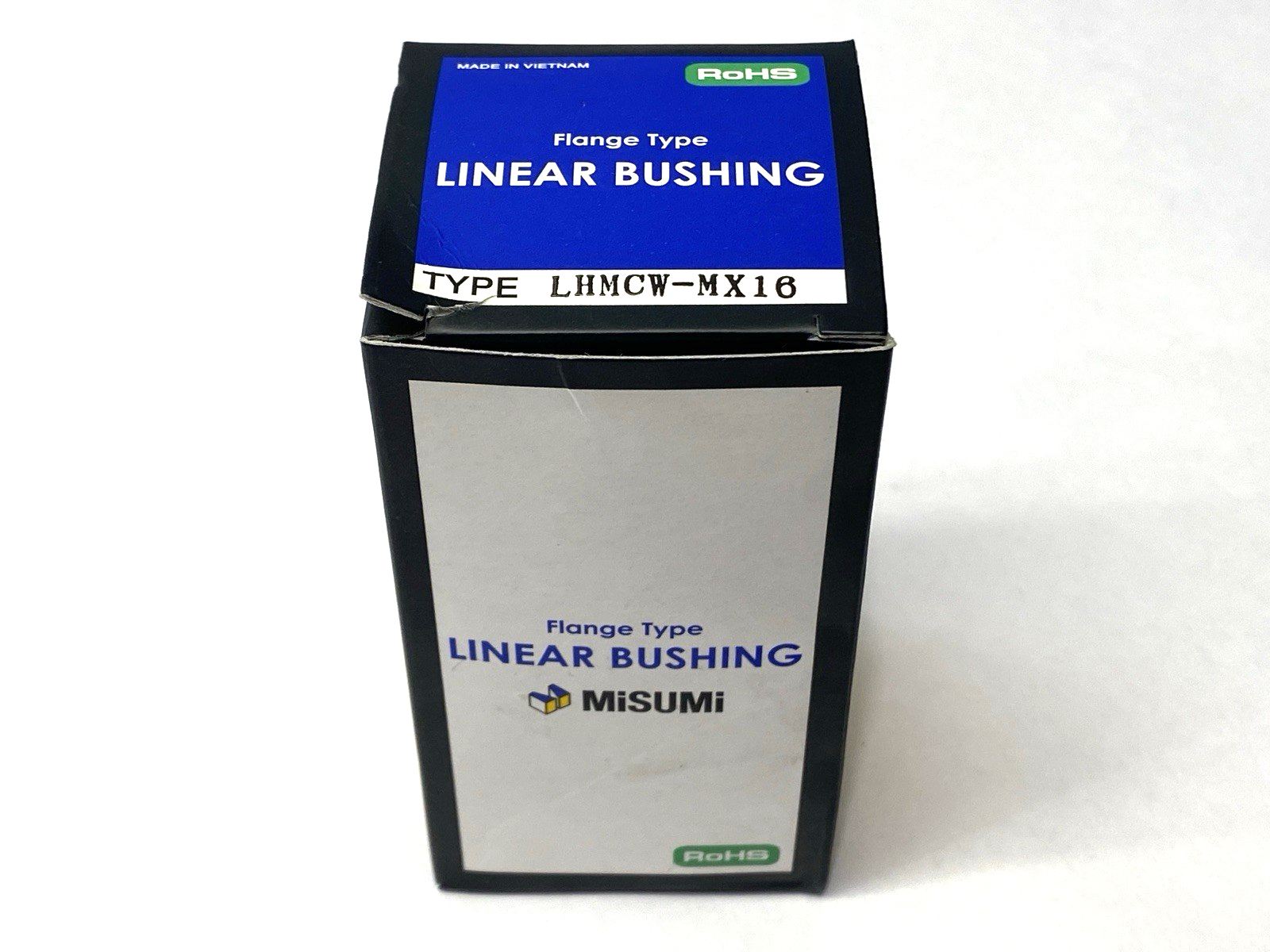 Misumi LHMCW-MX16 Center Flanged Linear Ball Bushing 16mm Shaft Dia. 82mm Length - Maverick Industrial Sales