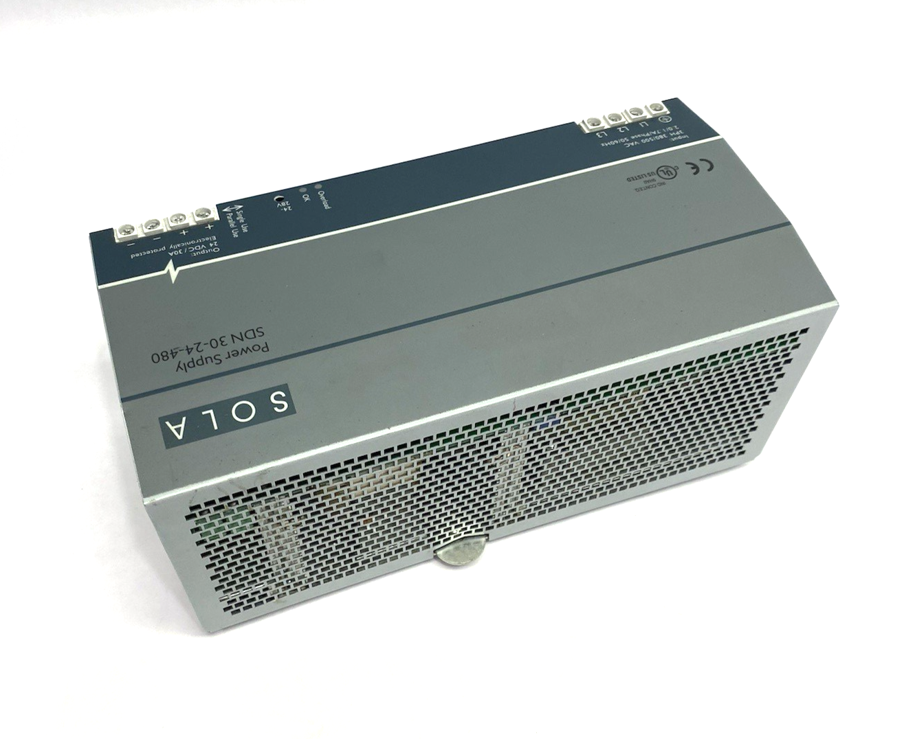 SDN 30-24-480 | Sola Hevi-Duty Power Supply DIN Rail Mount - Used - Maverick Industrial Sales