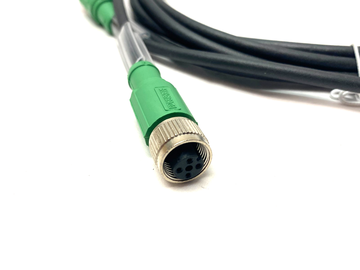SAC-4P-M12MS/3,0-PUR/M12FS SH, 1500871 | Phoenix Contact SAC-4P-M12MS/3,0-PUR/M12FS SH Double Ended Cordset 1500871 - New – Open box - Maverick Industrial Sales