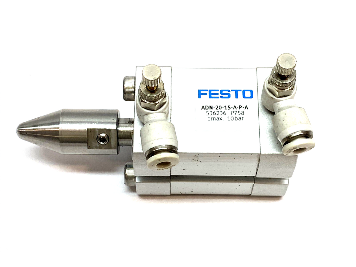 Festo ADN-20-15-A-P-A Compact Pneumatic Cylinder 20mm Bore 15mm Stroke 536236 - Maverick Industrial Sales
