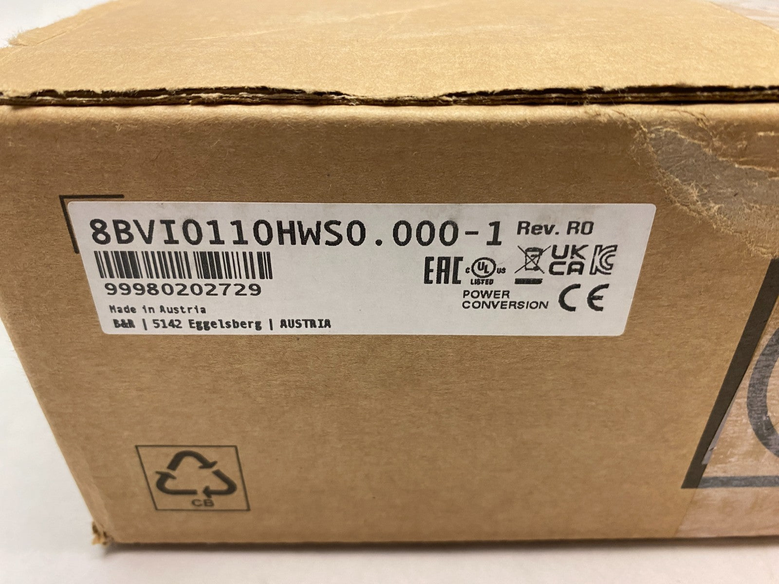 B&R Automation 8BVI0110HWS0.000-1 ACOPOSmulti Inverter Module, 15.1 A, AS - Maverick Industrial Sales