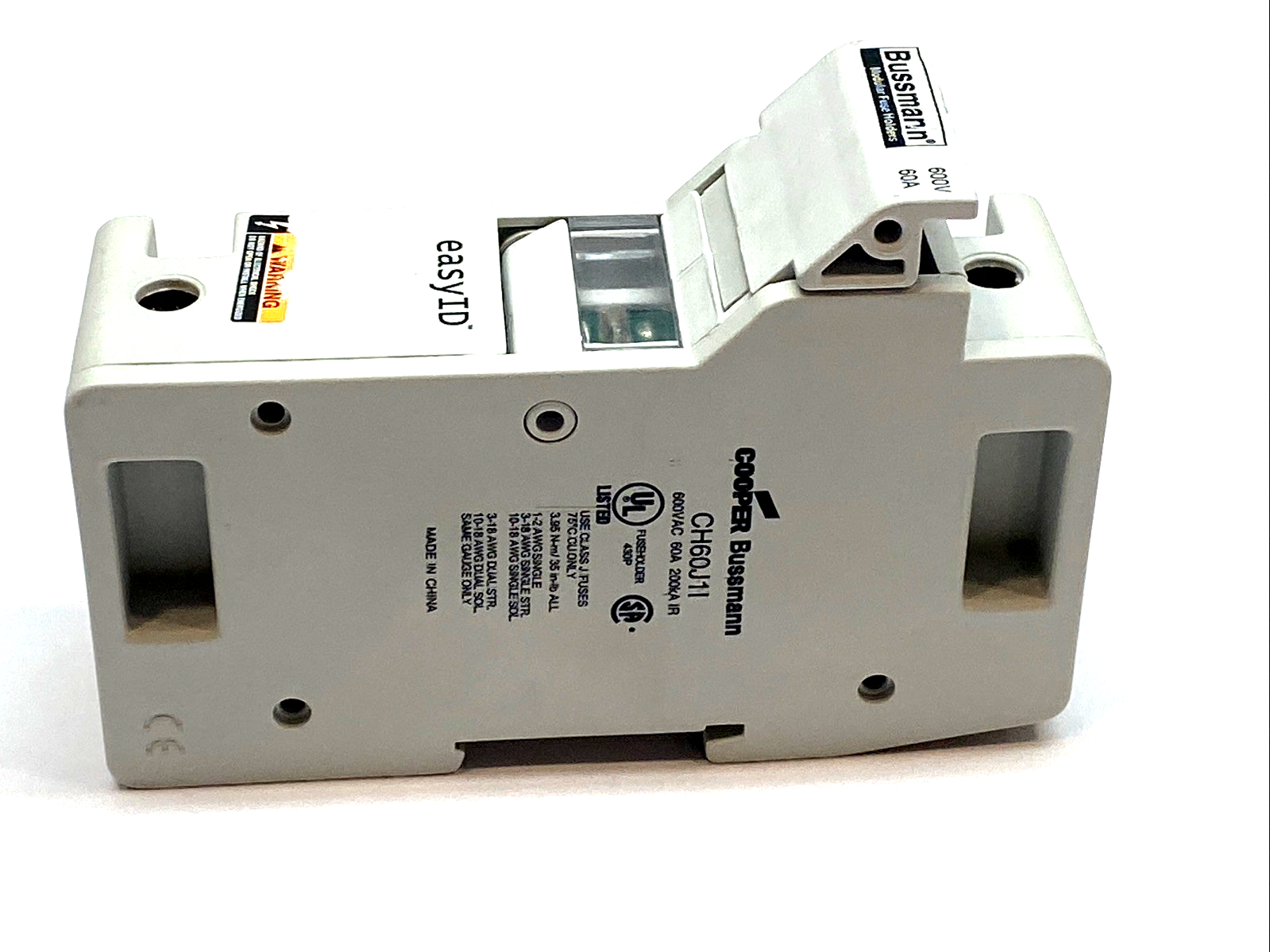 Eaton Bussmann CH60J1I Fuse Holder Class J 60A 600V LOT OF 2 - Maverick Industrial Sales