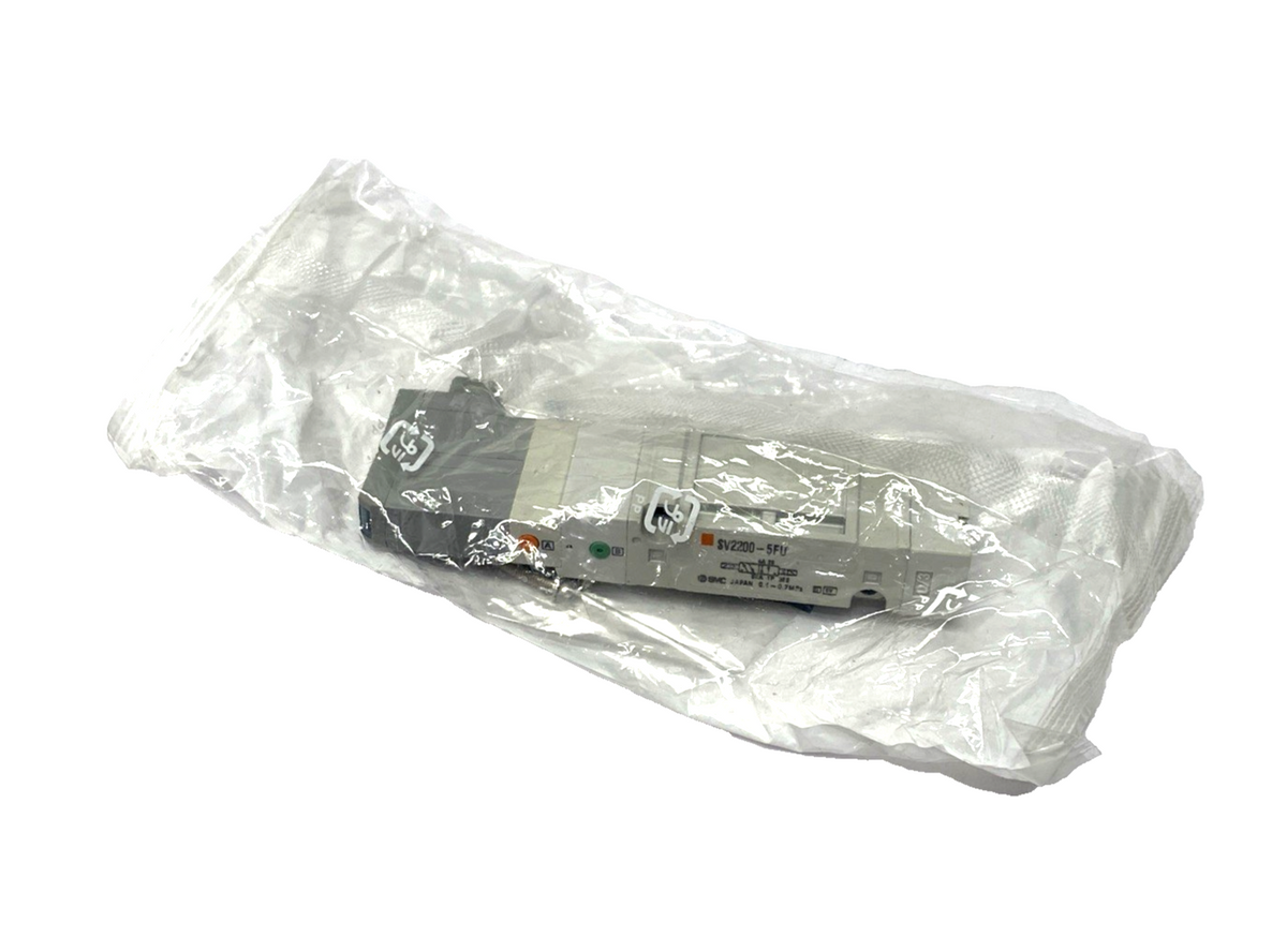 SV2200-5FU | SMC 5-Port Solenoid Valve, 2 Pos. Double 24VDC - New - Maverick Industrial Sales