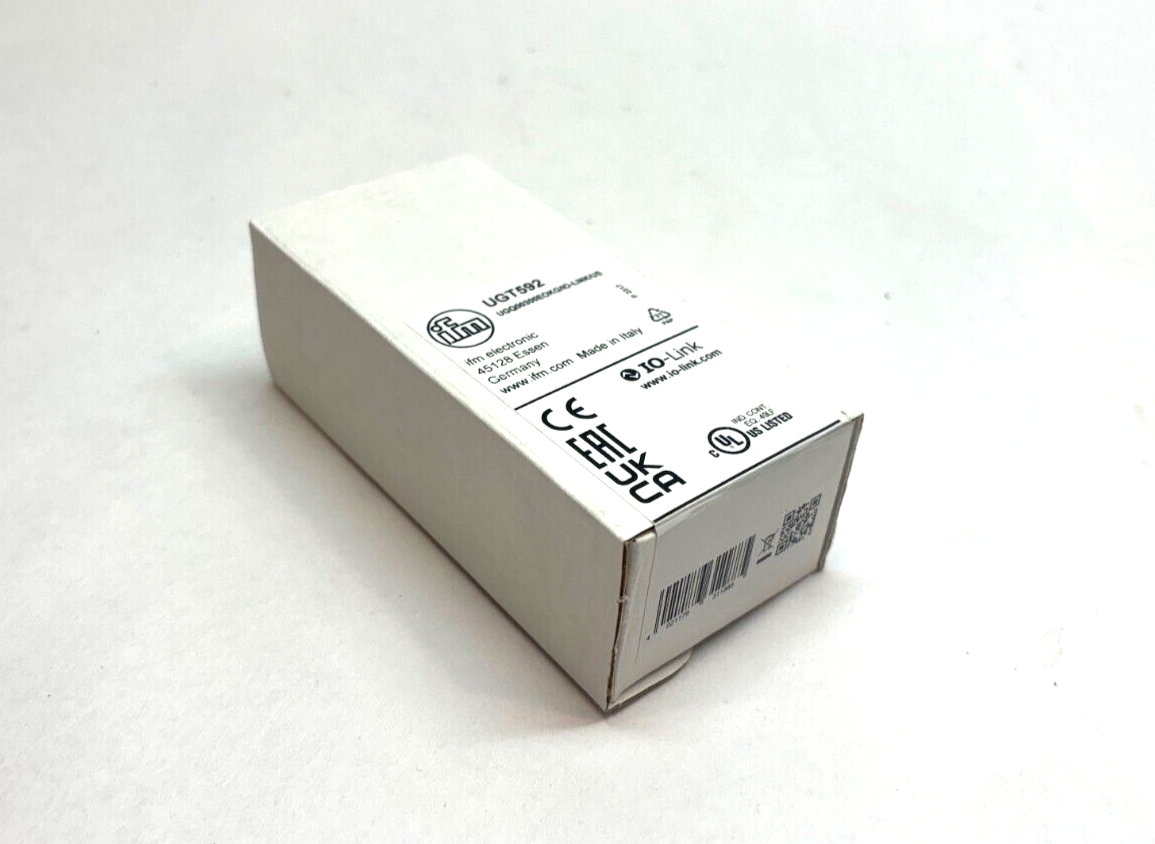 IFM UGT592 Ultrasonic Sensor, UGQ00300EOKG/IO-Link/US - Maverick Industrial Sales