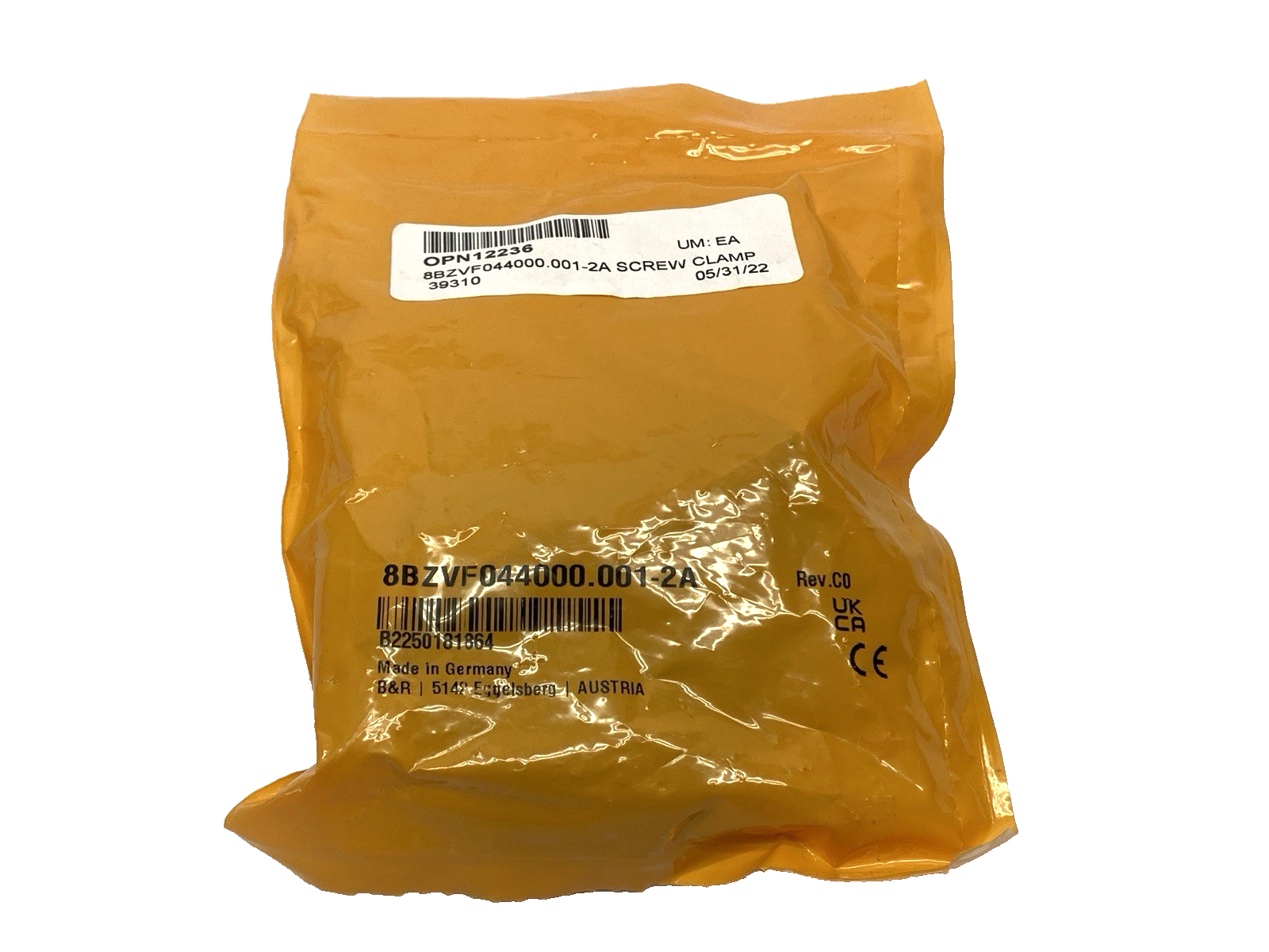 8BZVF044000.001-2A | B&R Terminal Block Set Screw Clamp - New - Maverick Industrial Sales