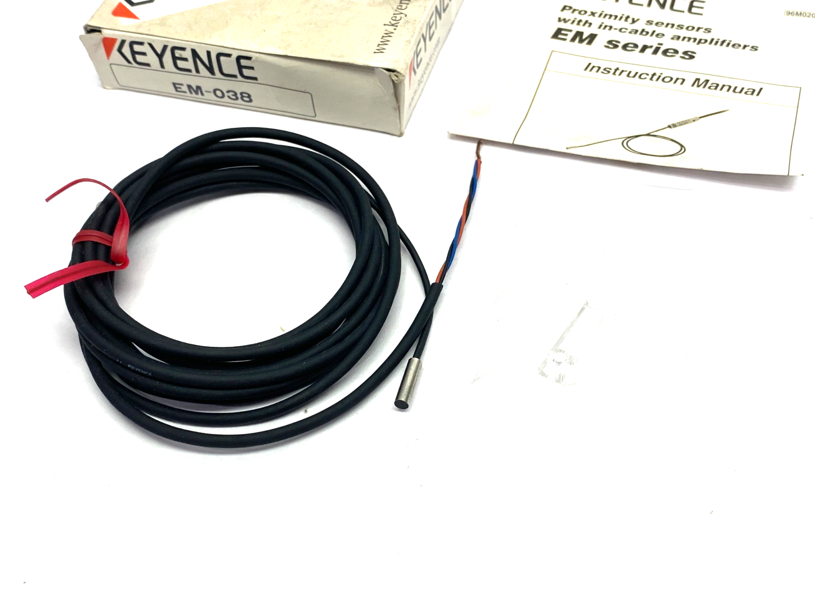 Keyence EM-038 Proximity Sensor Main Unit, Shielded Type, f3.8, NPN - Maverick Industrial Sales