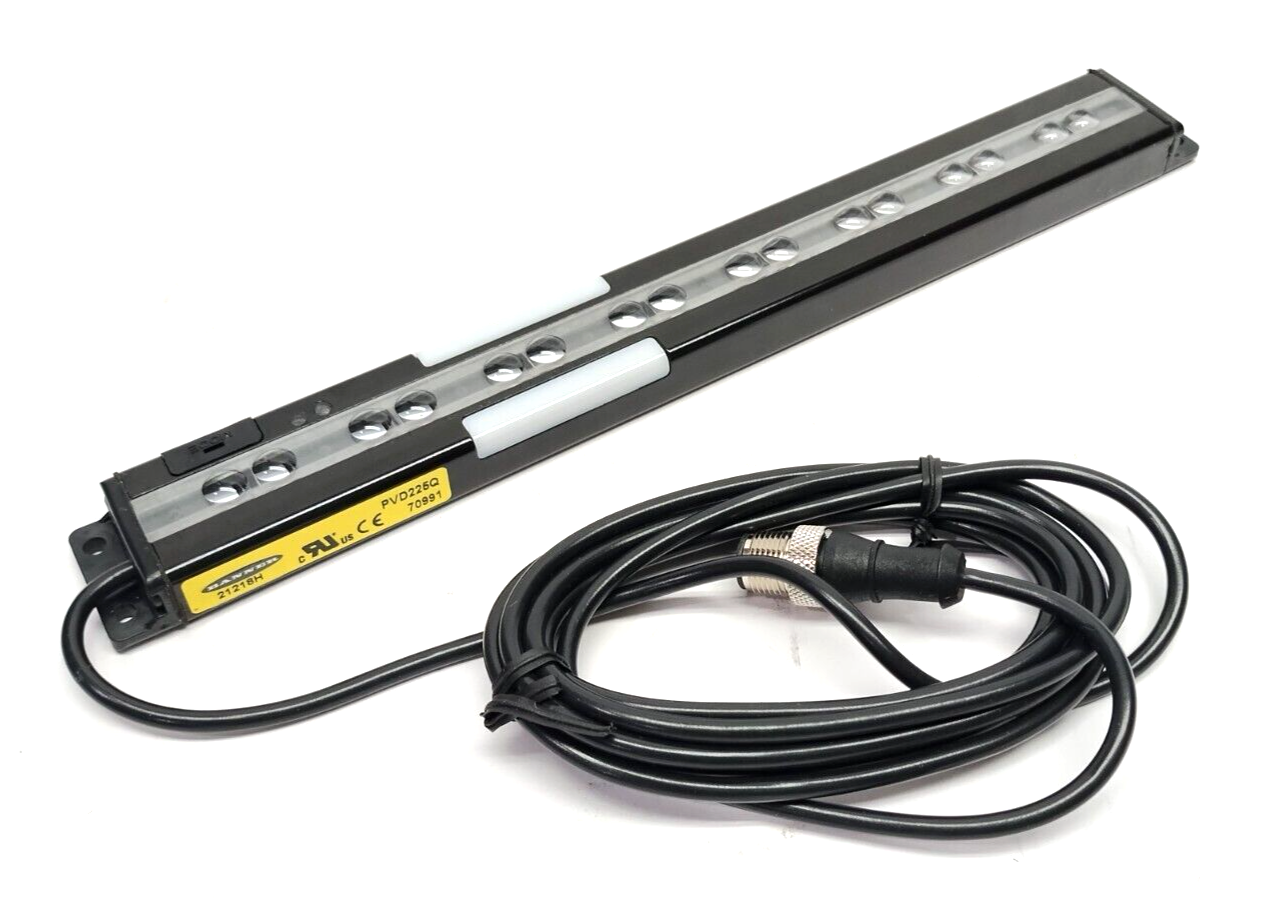 Banner PVD225Q Part Verification Array 225mm 8-Channel, M12 5-Pin 2m, 70991 - Maverick Industrial Sales