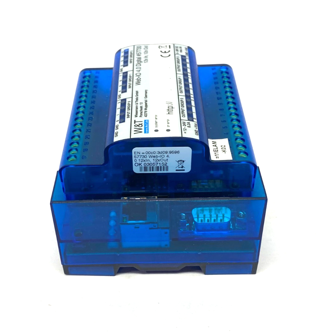 W&T Wiesemann & Theis 57730 Web-IO 4.0 Digital 12xIn, 12xOut Module - Maverick Industrial Sales