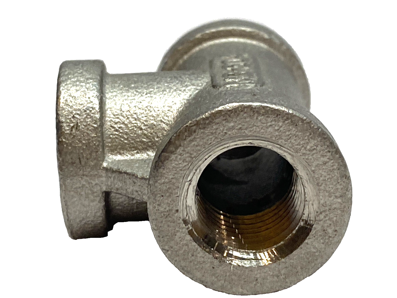 150-1/4" NPT Tee Pipe Fitting 304 Stainless Steel LOT OF 3 - Maverick Industrial Sales