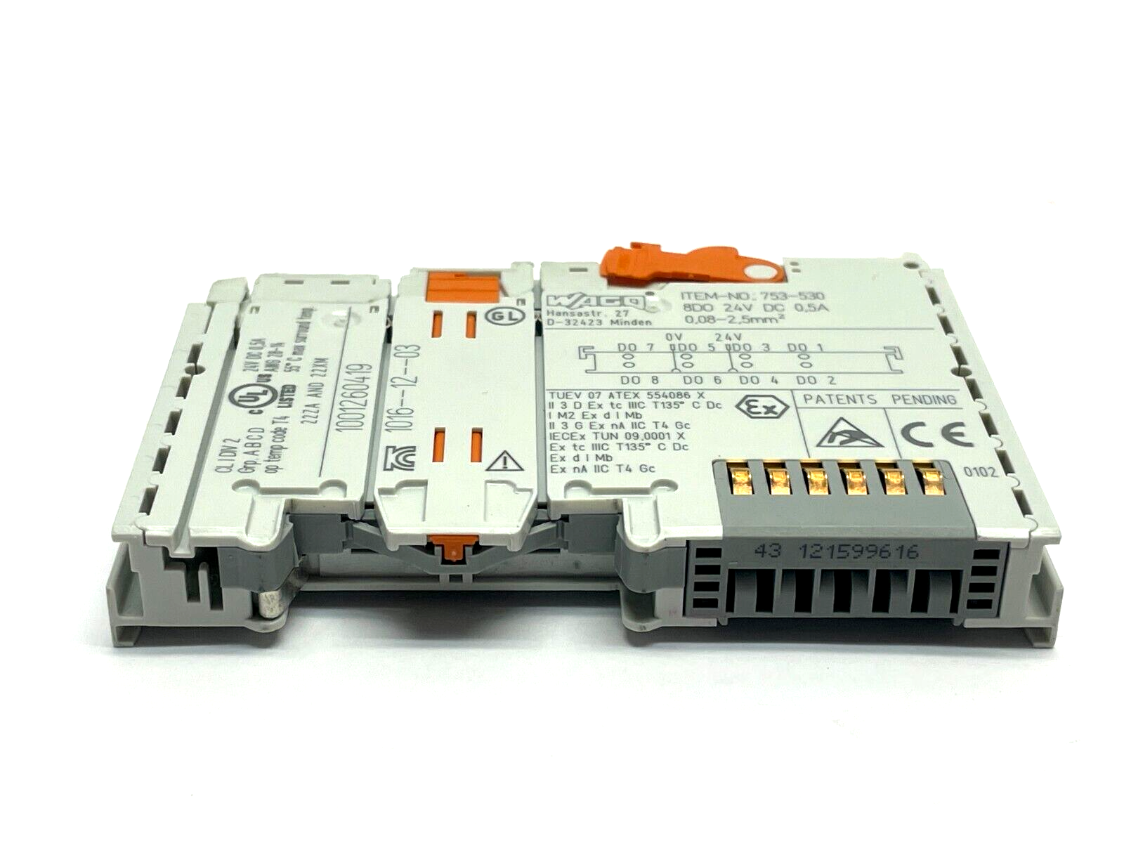 Wago 753-530 Digital Output Module 8-Channel 24VDC 0.5A - Maverick Industrial Sales