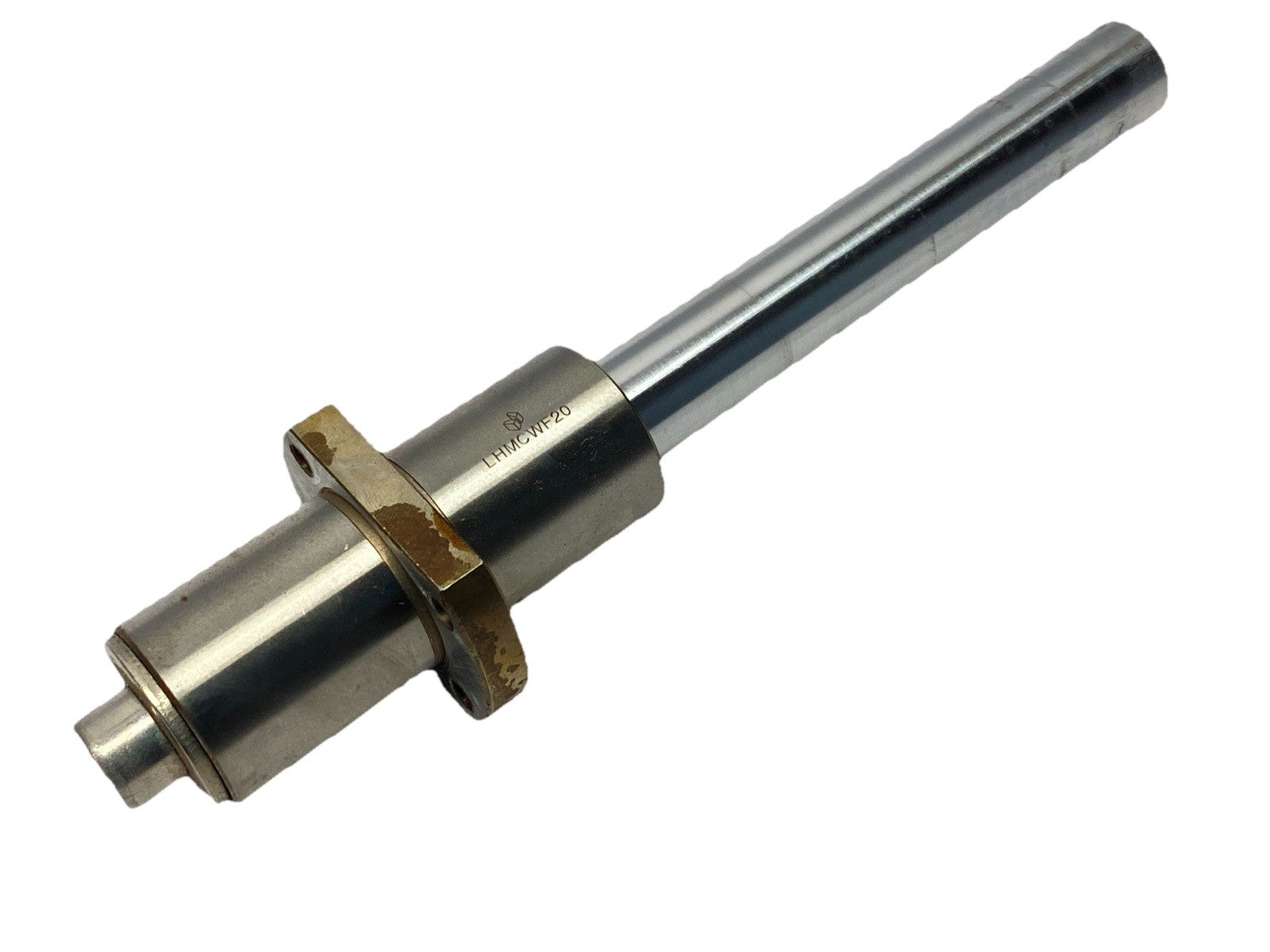LHMCWF20 | Misumi Center Flanged Linear Ball Bearing 20mm Diameter w/ Shaft 200mm - Used - Maverick Industrial Sales