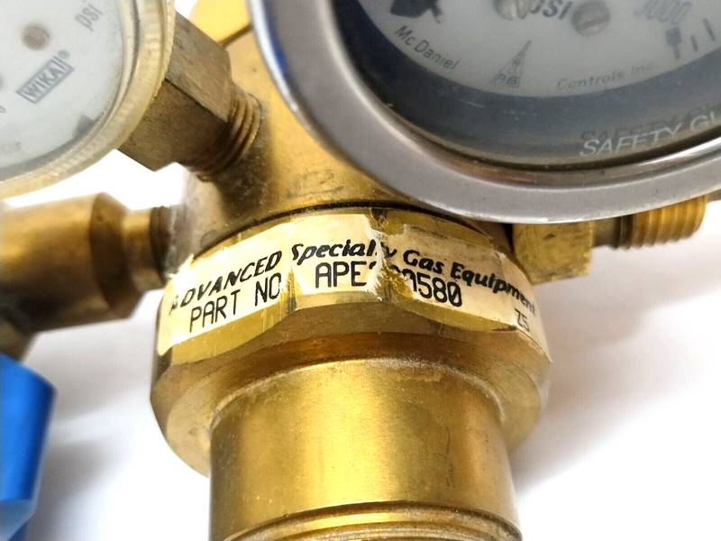 Advanced Specialty Gas Equipment B2-30 Dual Gauge Gas Regulator 3000PSI Max In - Maverick Industrial Sales