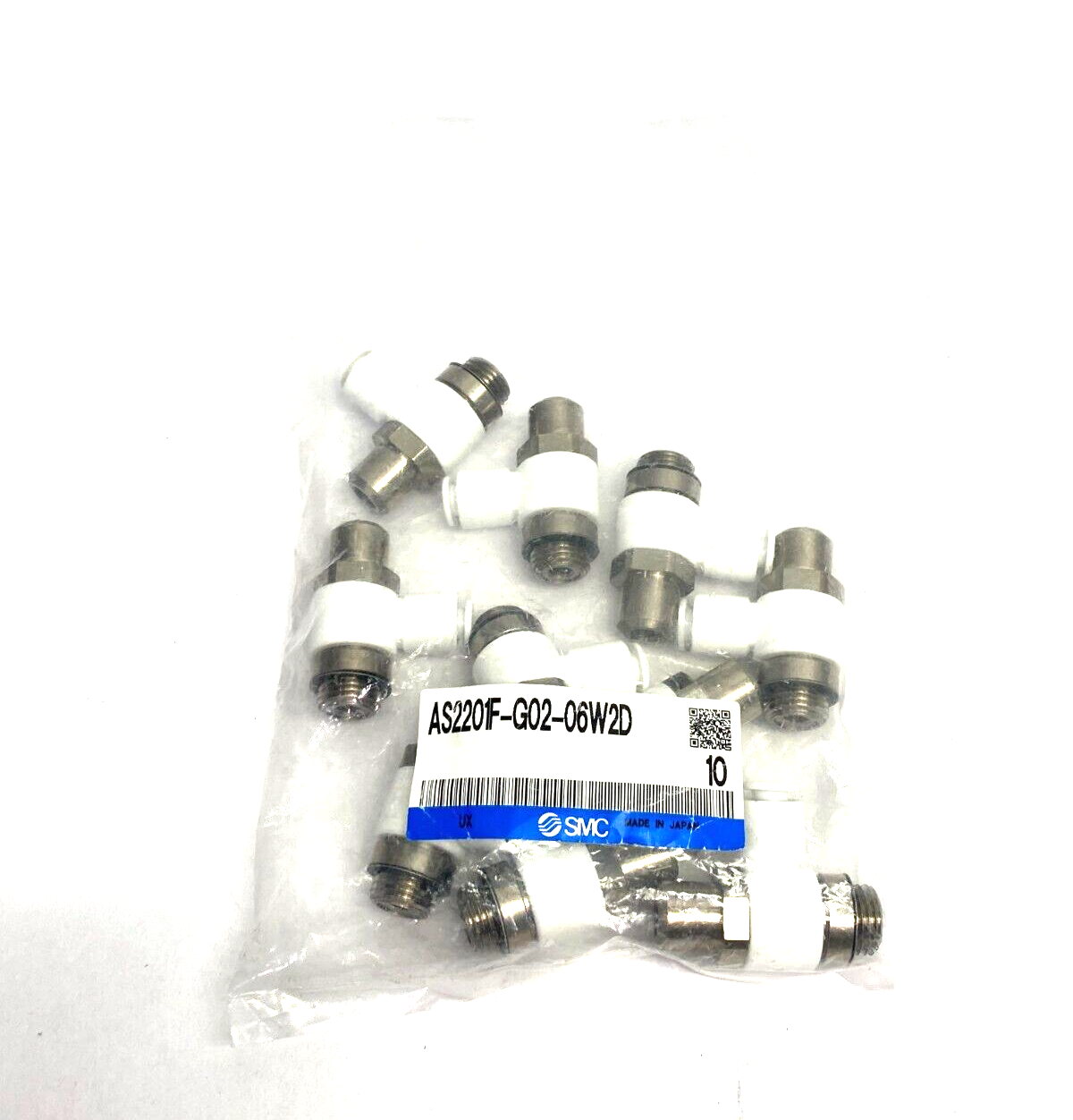 SMC AS2201F-G02-06W2D Flame Resistant Flow Control Valve 1/4" PKG OF 10 - Maverick Industrial Sales
