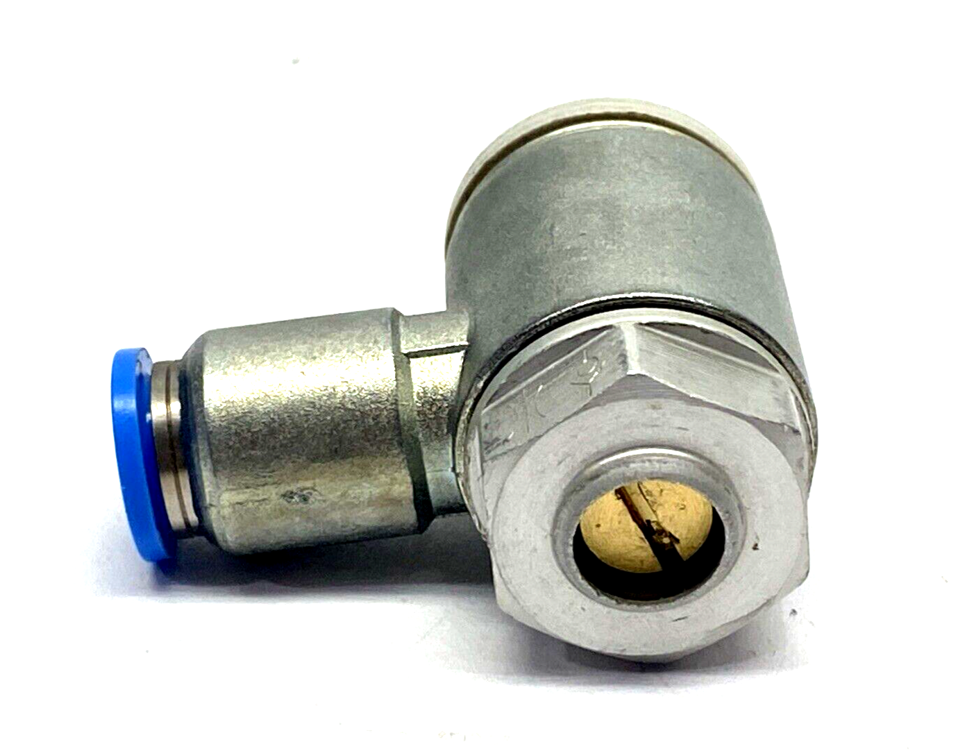 Festo GRLA-3/8-QS-8-D One-Way Flow Control Valve G3/8 8mm Tube 193150 LOT OF 2 - Maverick Industrial Sales