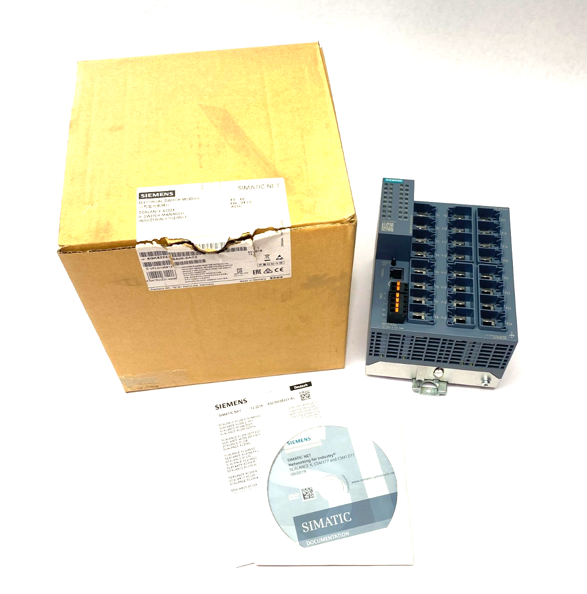 Siemens 6GK5224-0BA00-2AC2 SCALANCE XC224 Manageable Layer 2 IE Ethernet Switch - Maverick Industrial Sales
