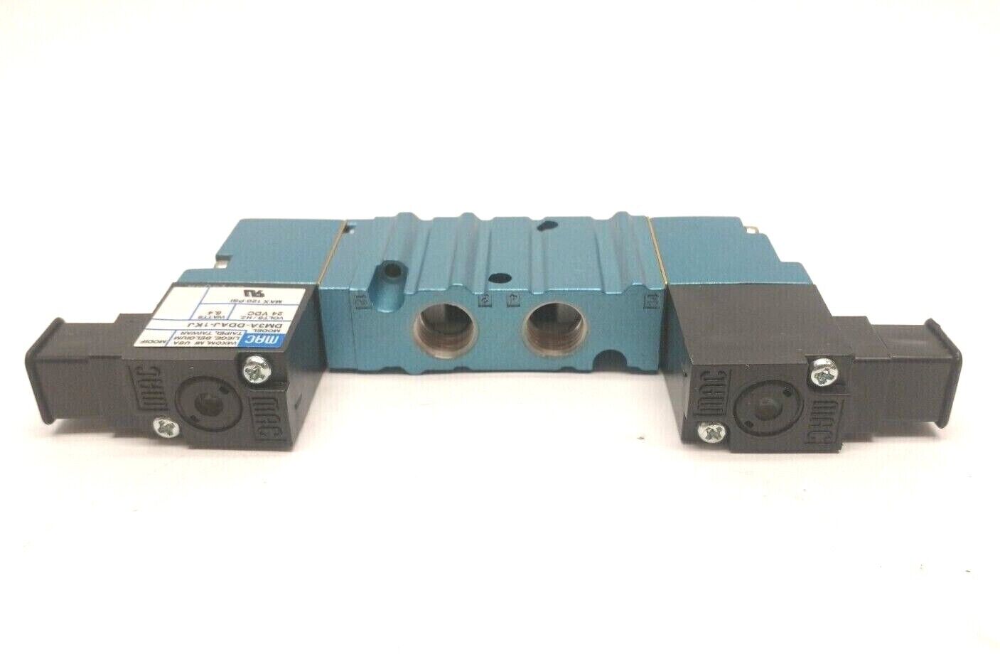 MAC Valves 461A-BOA-DM-DDAJ-1KJ Double Solenoid 3-Pos Pilot Valve 24VDC 1/4"NPTF - Maverick Industrial Sales
