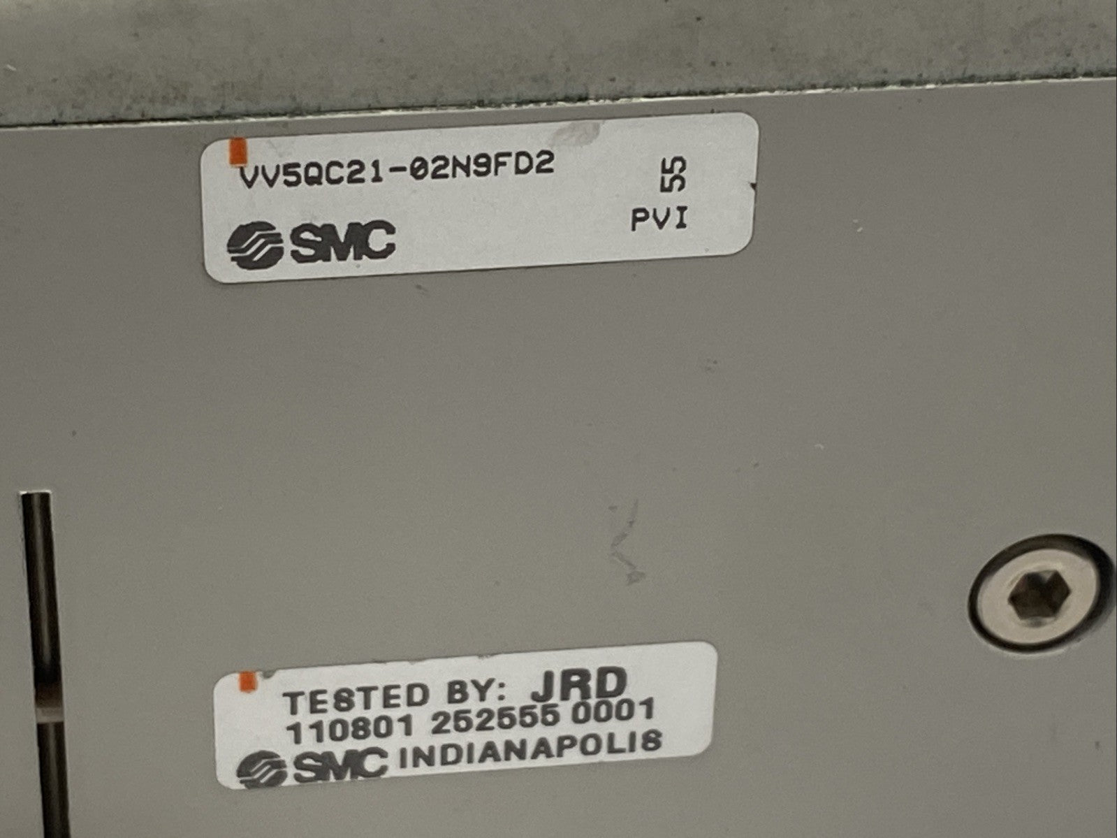 SMC VV5QC21-02N9FD2 Pneumatic Manifold 2-Station w/ D-Sub Connector - Maverick Industrial Sales