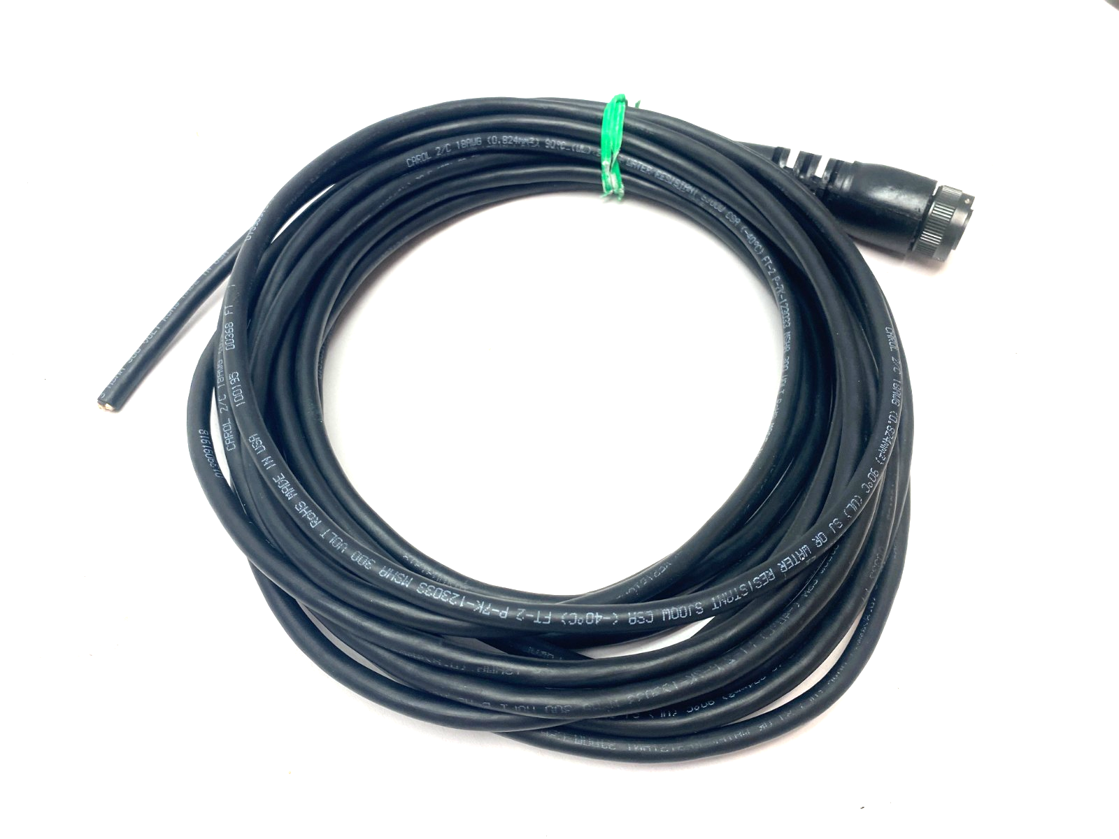 Carolprene 01310 Single Ended 2-Cond 2-Pin Connector Cordset 18AWG - Maverick Industrial Sales