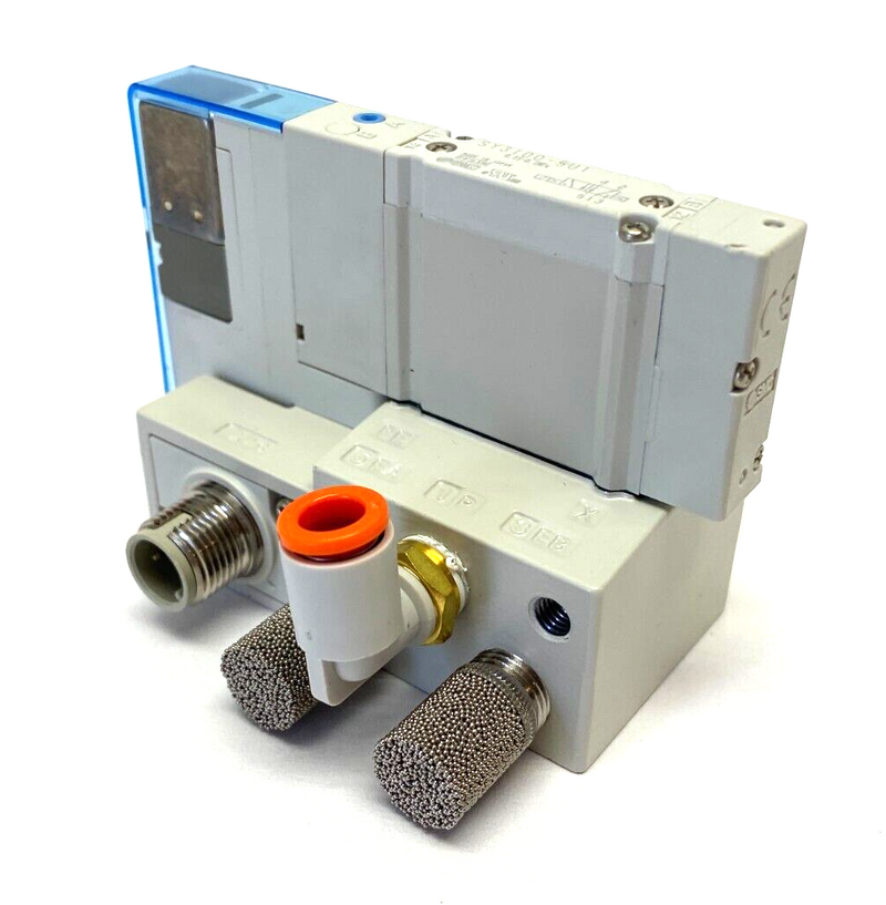 SMC SY3100-5U1-WO-01N Mounted Solenoid Valve Plug-In Manifold - Maverick Industrial Sales