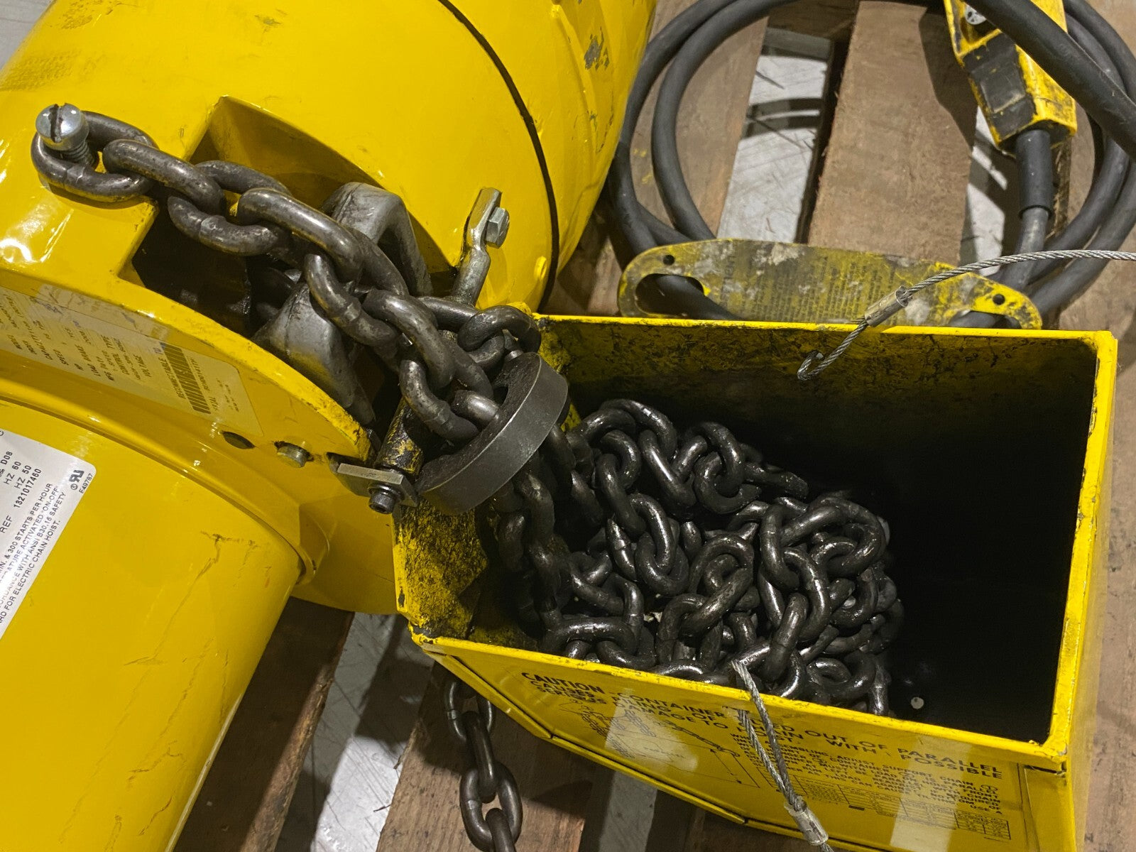 Yale Lift-Tech BEHC0116 ManGuard Budgit Electric Chain Hoist 1-Ton Capacity 1HP - Maverick Industrial Sales