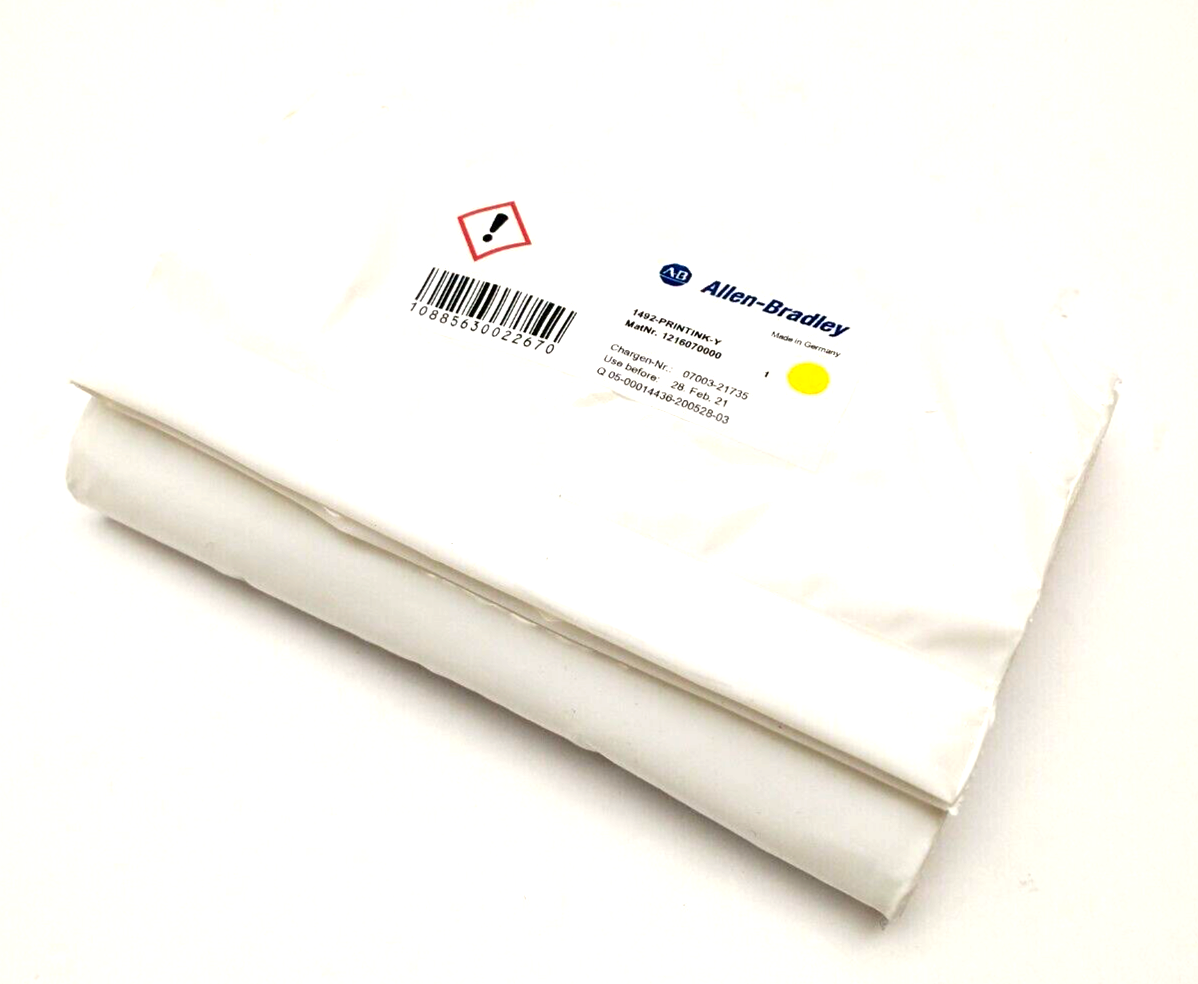 1492-PRINTINK-Y | Allen Bradley Printer Ink Cartridge, Yellow EXP 28. Feb. 21 - New – Open box - Maverick Industrial Sales