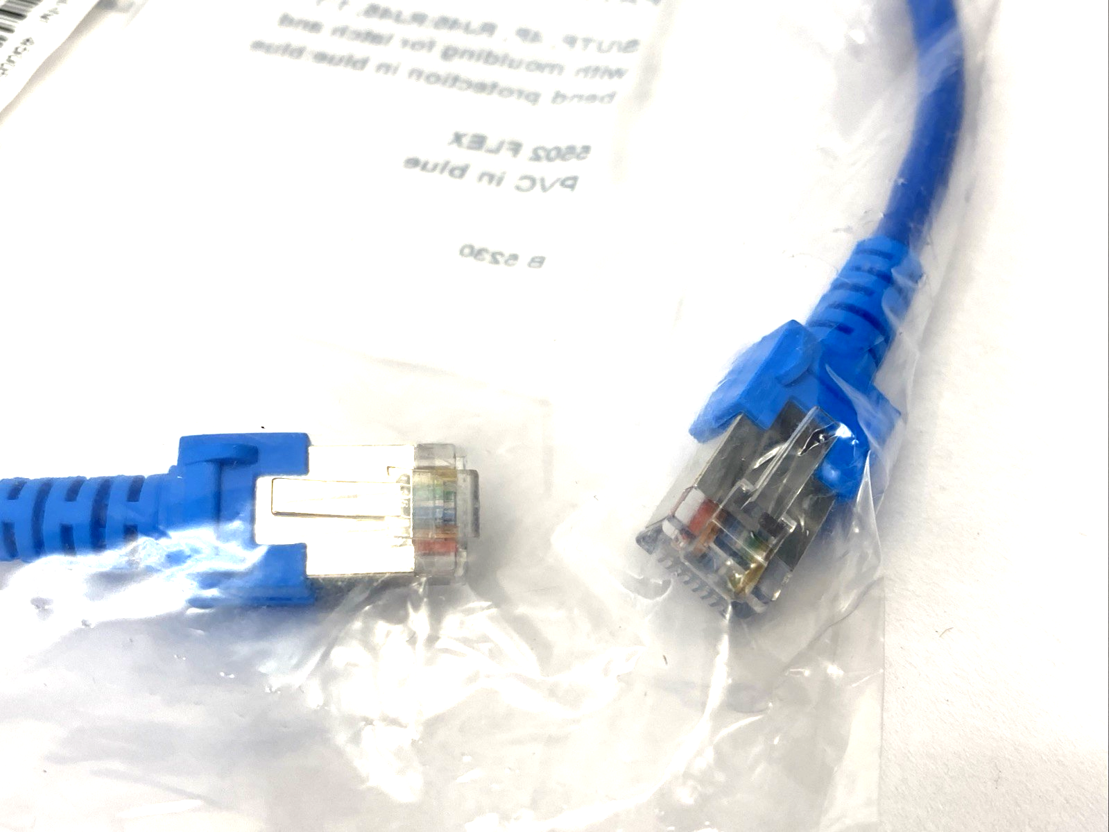652203 | Datwyler CAT 5e Ethernet Patch Cable, PVC 0.5m RJ45 5502 FLEX LOT OF 5 - New - Maverick Industrial Sales