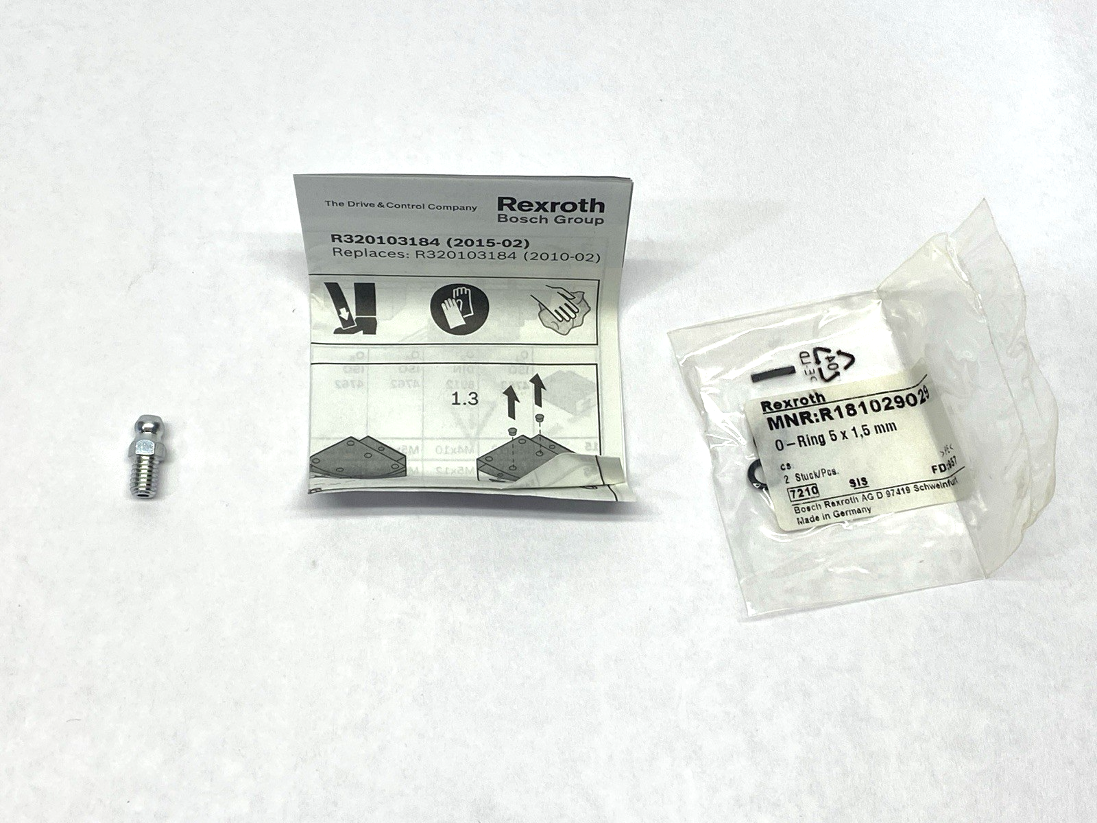 Rexroth RWD-025-FNS-C2-P-2 Roller Runner Block Carbon Steel R18512222X - Maverick Industrial Sales