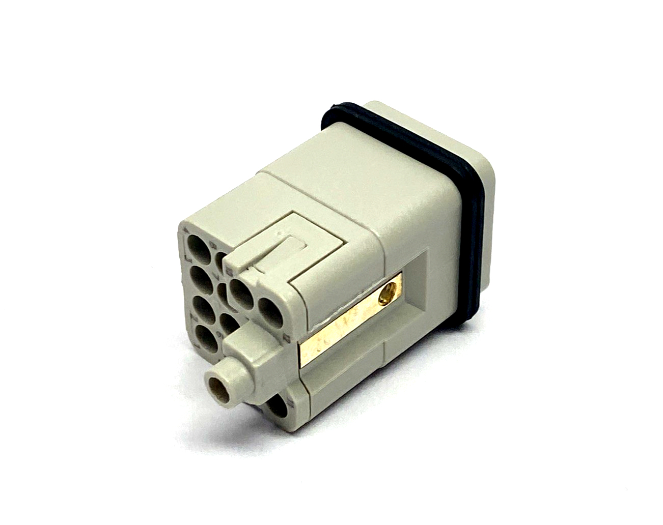 CQM-12,CQM 12 | ILME CQM 12 Male Crimp Connector Insert 12 Pole + PE, 10A, Mencom CQM-12 7-PK - New – Open box - Maverick Industrial Sales