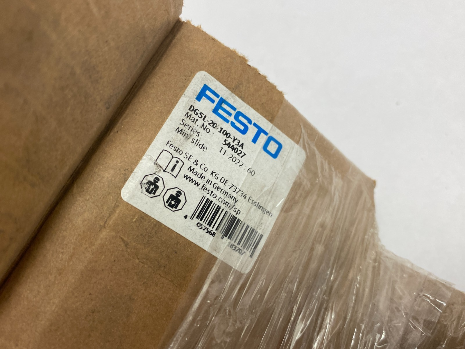 Festo DGSL-20-100-Y3A Mini Slide 100mm Stroke 544027 SCUFFED SHOCK ABSORBER - Maverick Industrial Sales