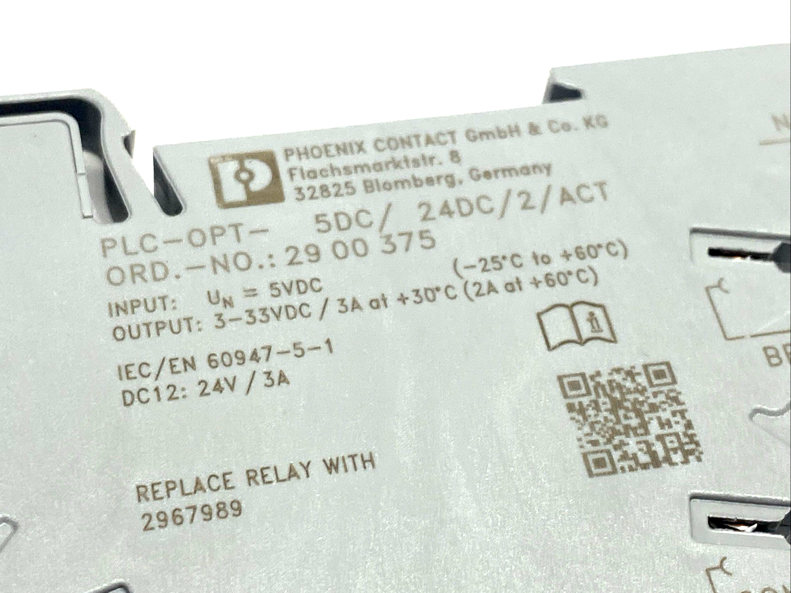 PLC-OPT- 5DC/ 24DC/2/ACT,PLC-OPT-5DC/24DC/2/ACT,2900375 | Phoenix Contact PLC-OPT- 5DC/ 24DC/2/ACT Solid State Relay Module 2900375 - New – Open box - Maverick Industrial Sales