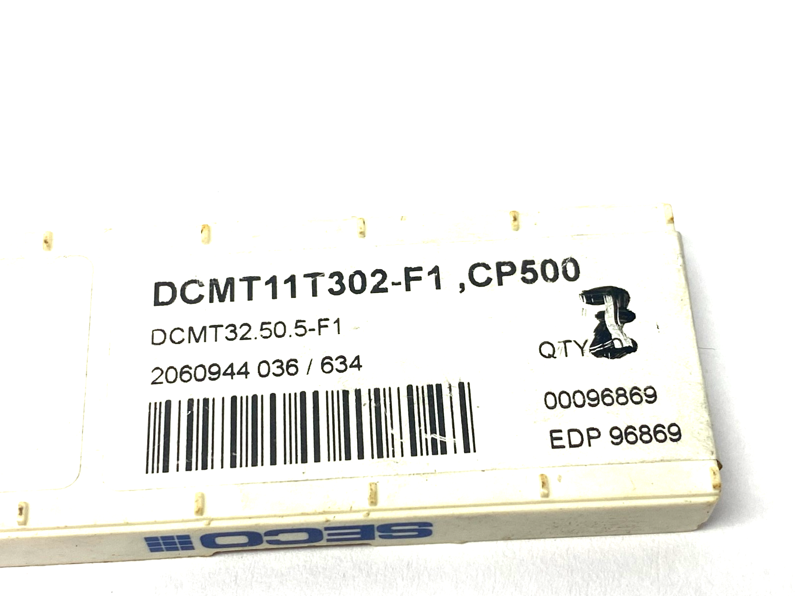 Seco DCMT11T302-F1 CP500 Turning Insert 00096869 DCMT32.50.5-F1 CP500 PKG OF 7 - Maverick Industrial Sales