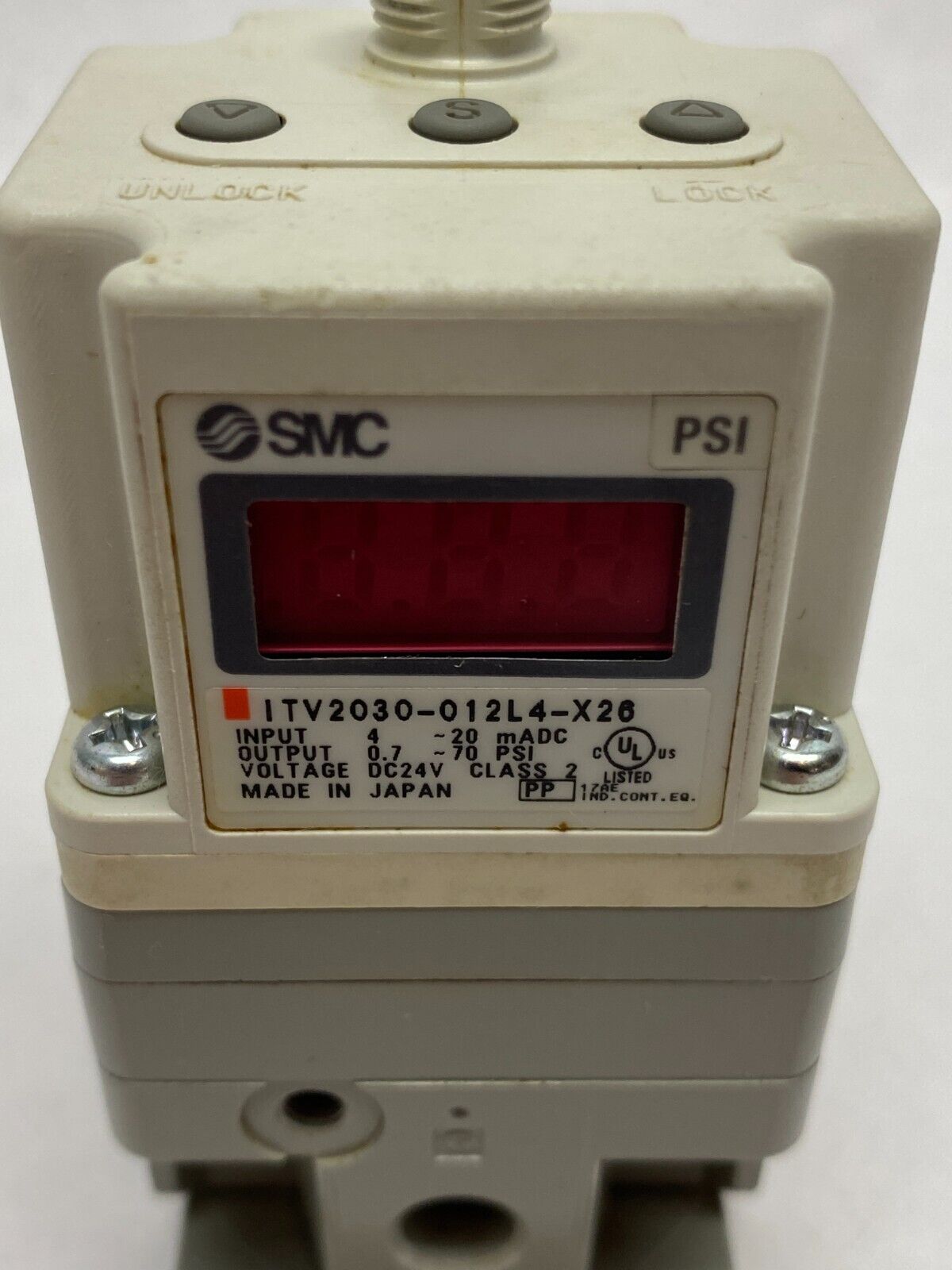 SMC ITV2030-012L4-X26 Electro Pneumatic Regulator - Maverick Industrial Sales