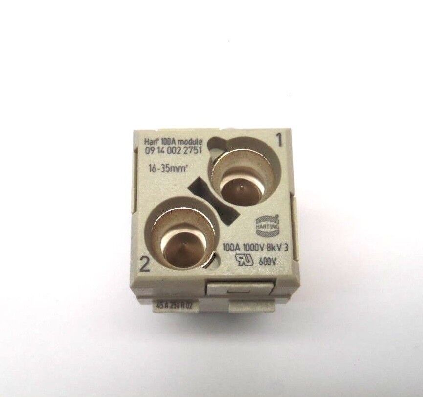 Han 09 14 002 2751 100A Axial Module Female 16-35 mm - Maverick Industrial Sales