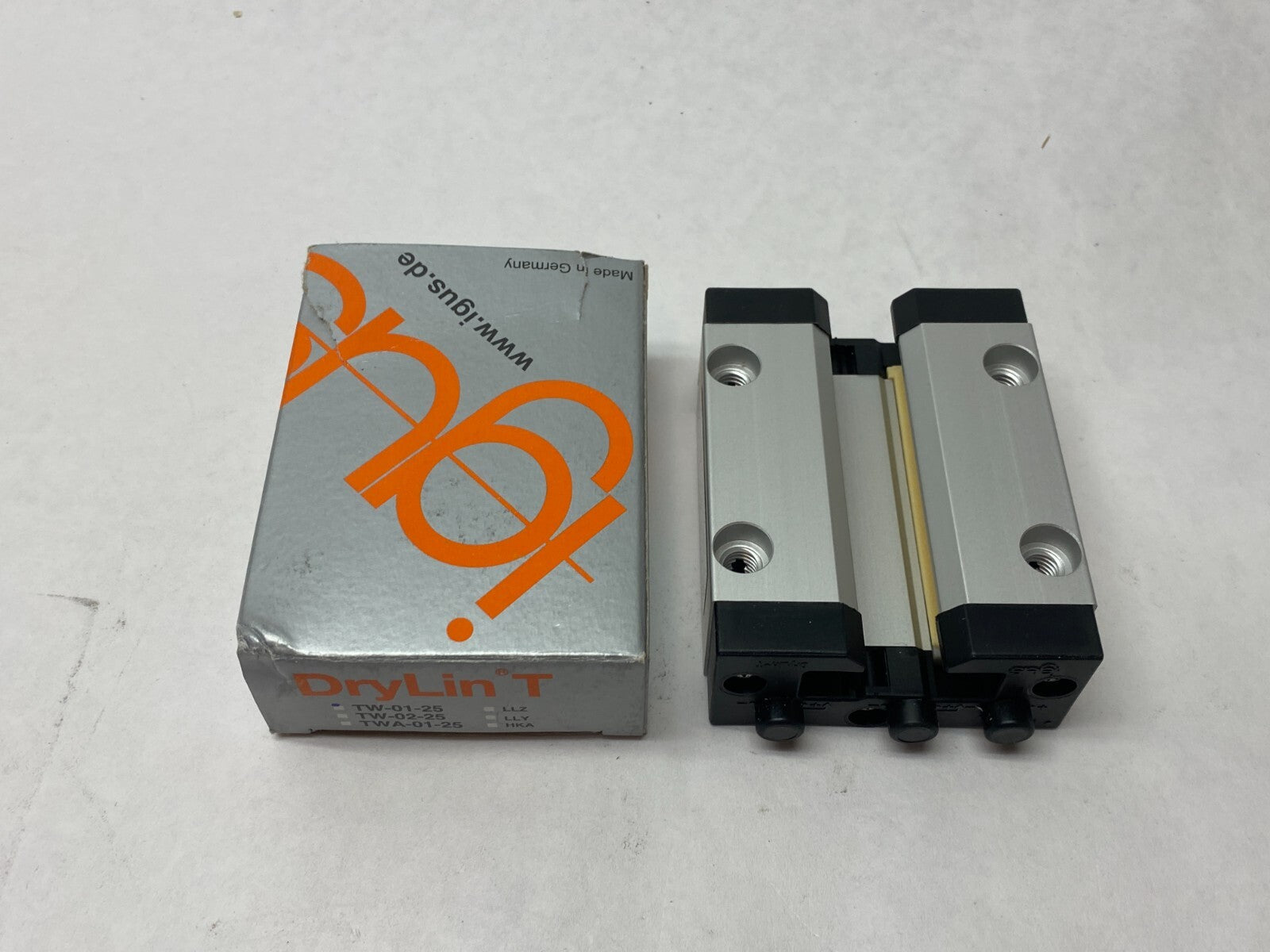 Igus TW-01-25 DryLin T Linear Guide System Standard Carriage - Maverick Industrial Sales