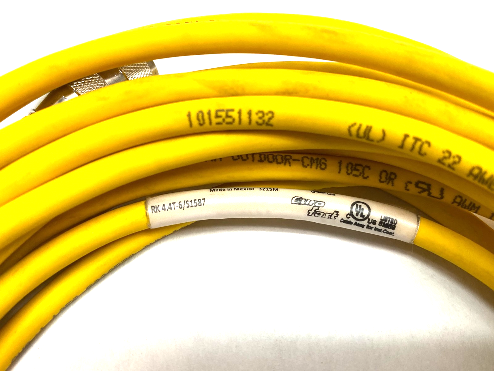 RK 4.4T-6/S1587 | Turck Eurofast Single Ended Cordset U-02030 - Used - Maverick Industrial Sales