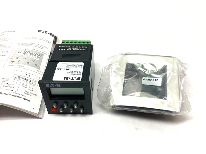 Eaton E5-248-C1420 Timing Control Relay Battery Powered 48x48mm - Maverick Industrial Sales